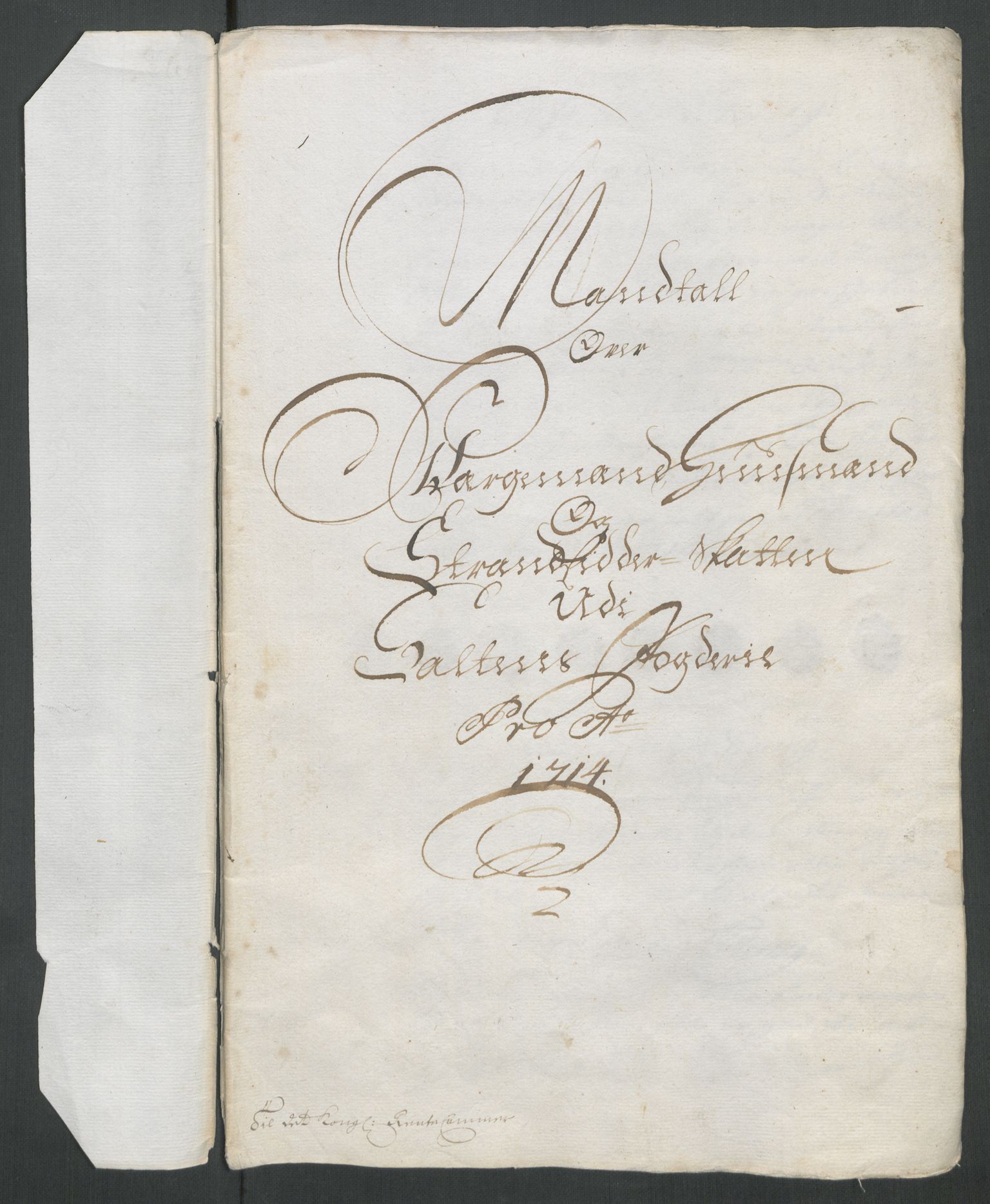 Rentekammeret inntil 1814, Reviderte regnskaper, Fogderegnskap, RA/EA-4092/R66/L4584: Fogderegnskap Salten, 1714, s. 81