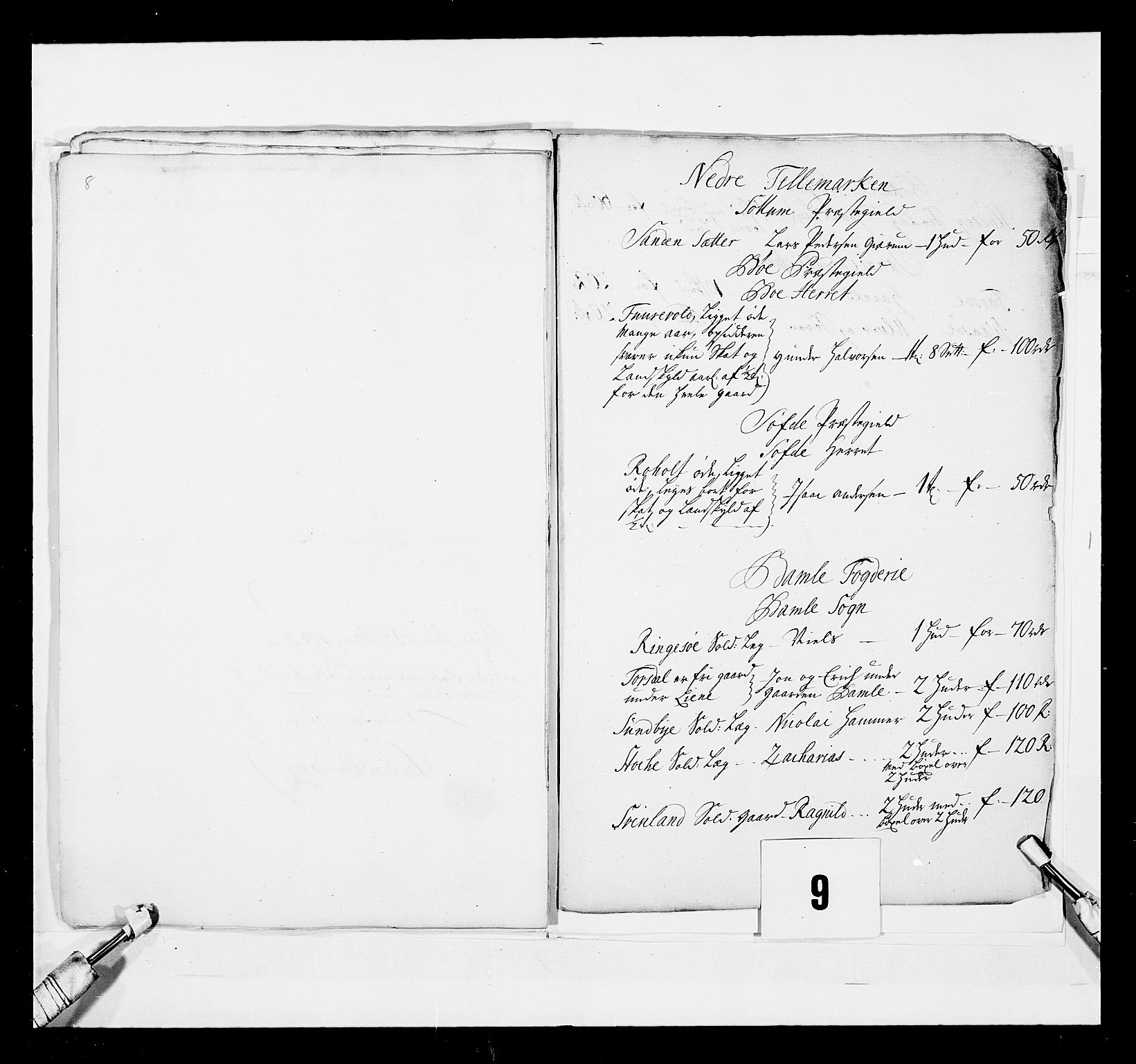 Stattholderembetet 1572-1771, AV/RA-EA-2870/Ek/L0040/0001: Jordebøker o.a. 1720-1728 vedkommende krongodset: / Krongods i Kristiansand bispedømme, 1726-1727, s. 19