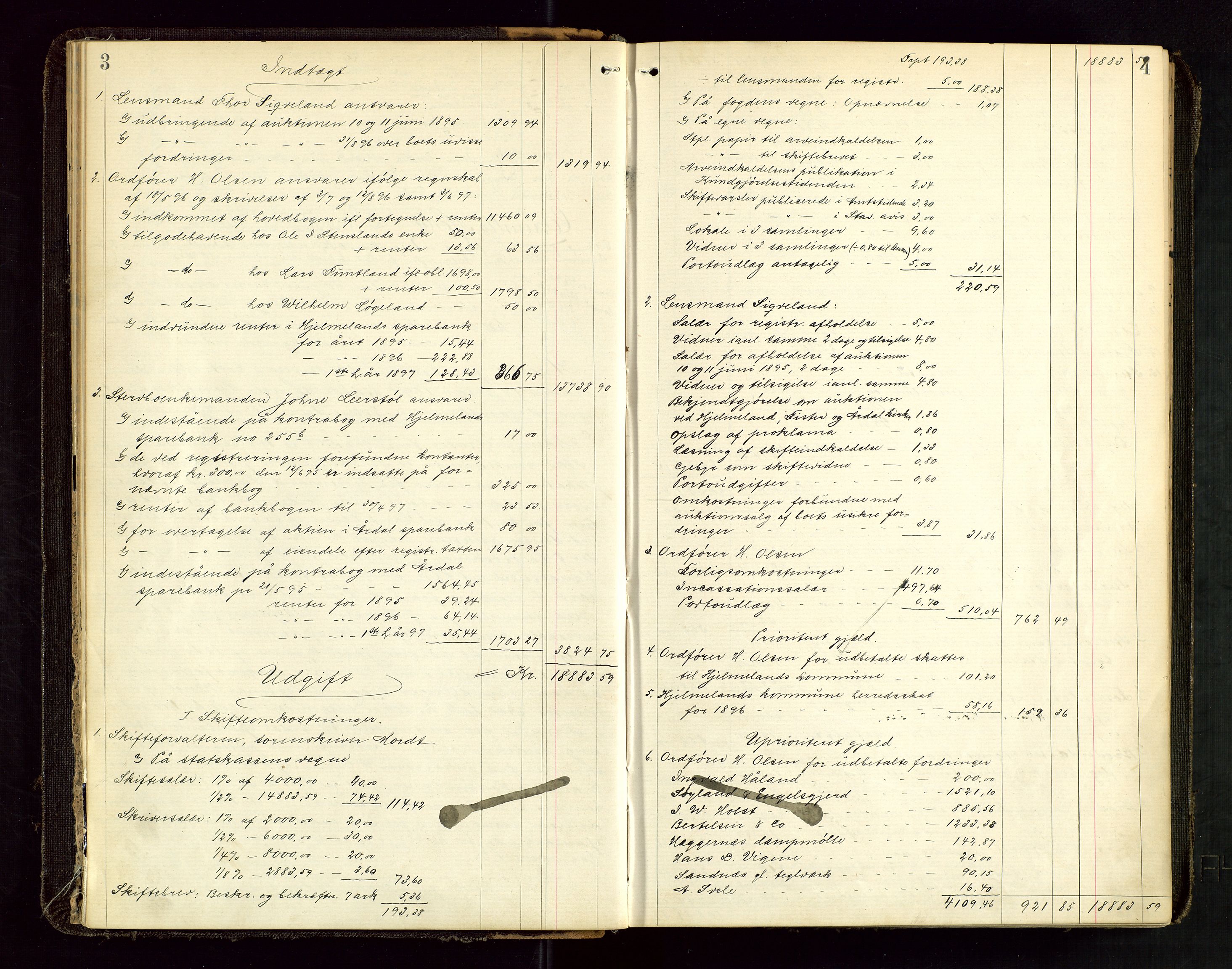 Ryfylke tingrett, SAST/A-100055/001/IV/IVD/L0030: Skifteprotokoll, register i protokollen, 1897-1899, s. 3-4