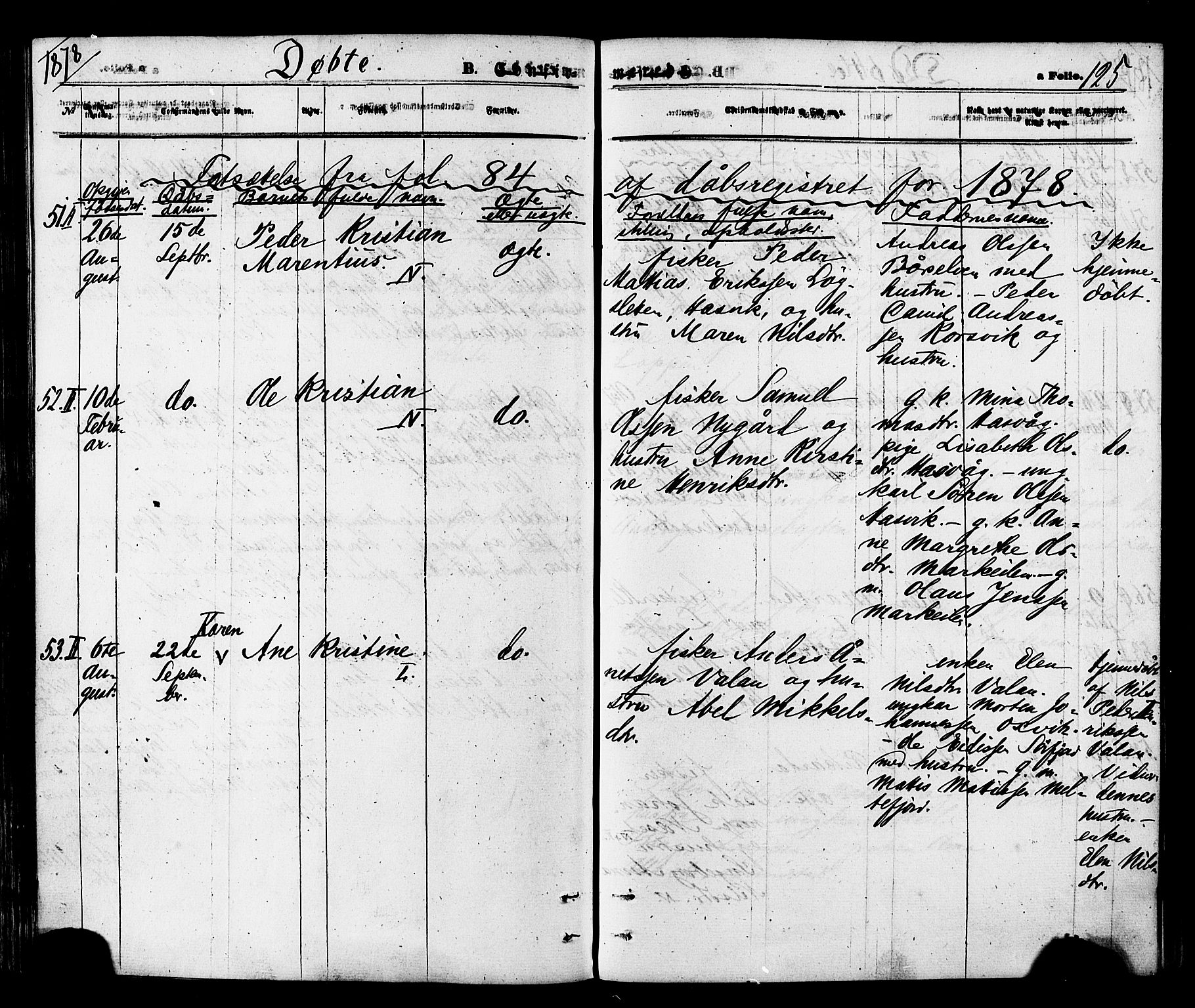 Loppa sokneprestkontor, AV/SATØ-S-1339/H/Ha/L0005kirke: Ministerialbok nr. 5, 1869-1878, s. 125