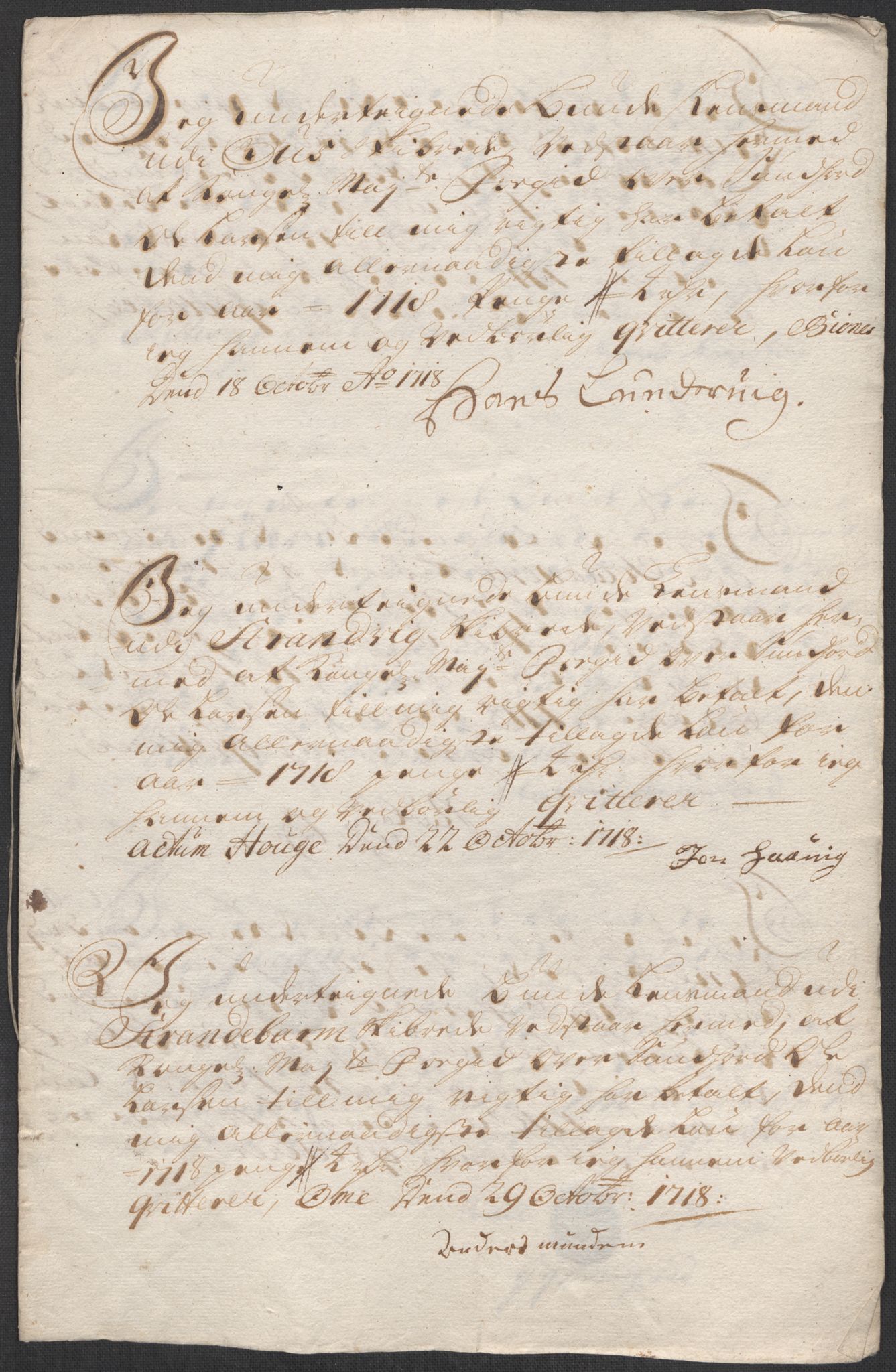 Rentekammeret inntil 1814, Reviderte regnskaper, Fogderegnskap, AV/RA-EA-4092/R48/L2995: Fogderegnskap Sunnhordland og Hardanger, 1718, s. 187