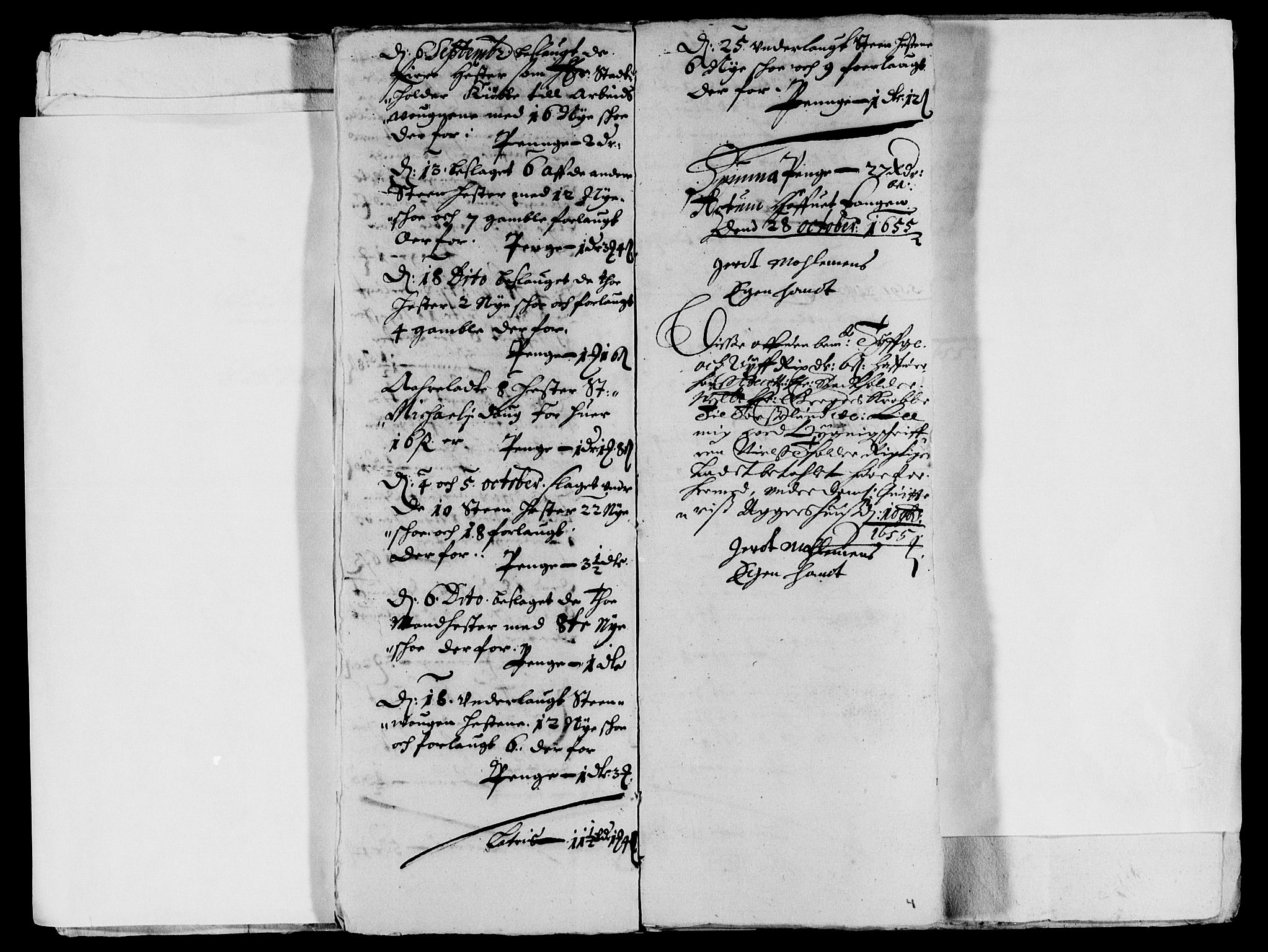 Rentekammeret inntil 1814, Reviderte regnskaper, Lensregnskaper, AV/RA-EA-5023/R/Rb/Rba/L0232: Akershus len, 1652-1656