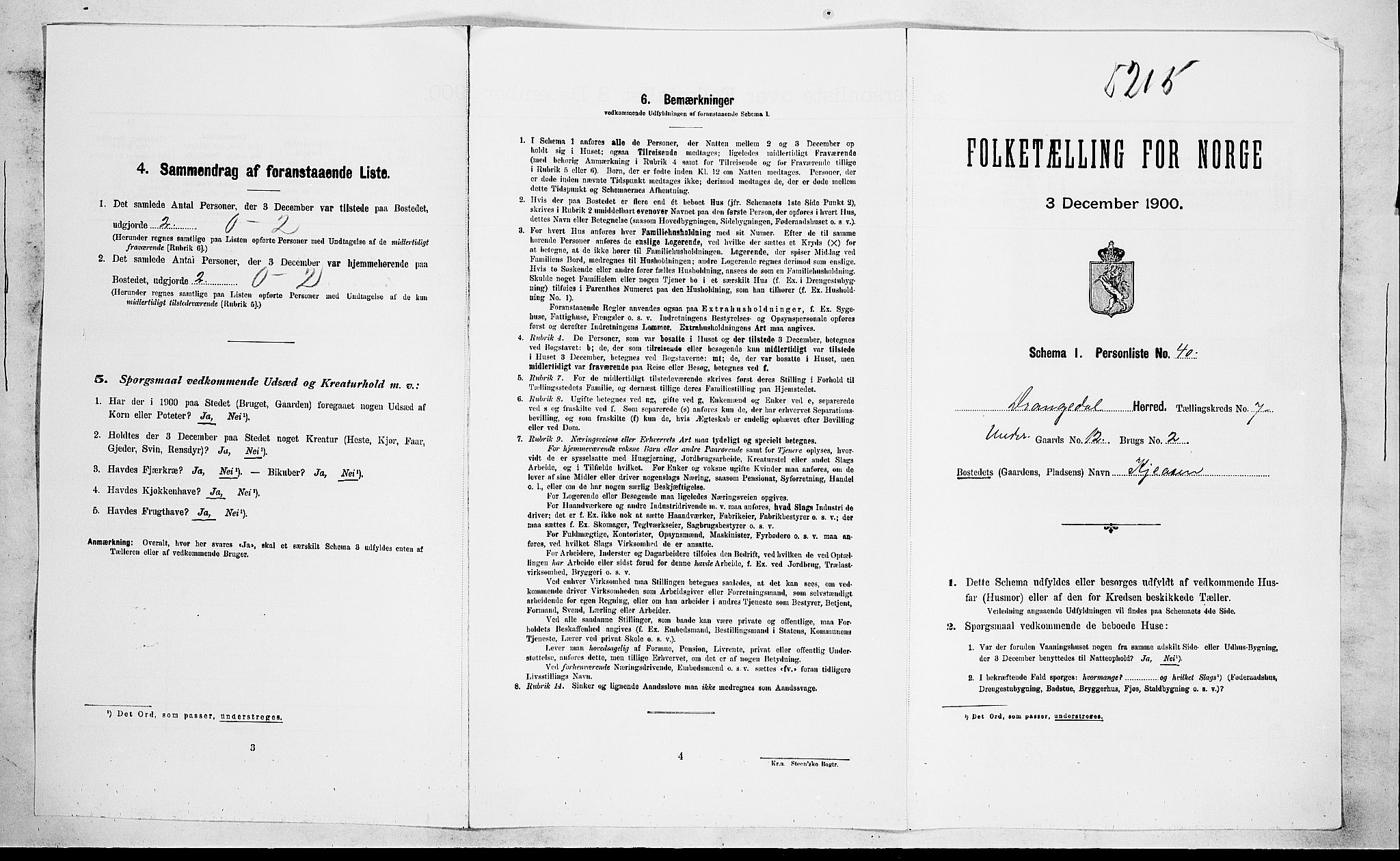 SAKO, Folketelling 1900 for 0817 Drangedal herred, 1900, s. 644