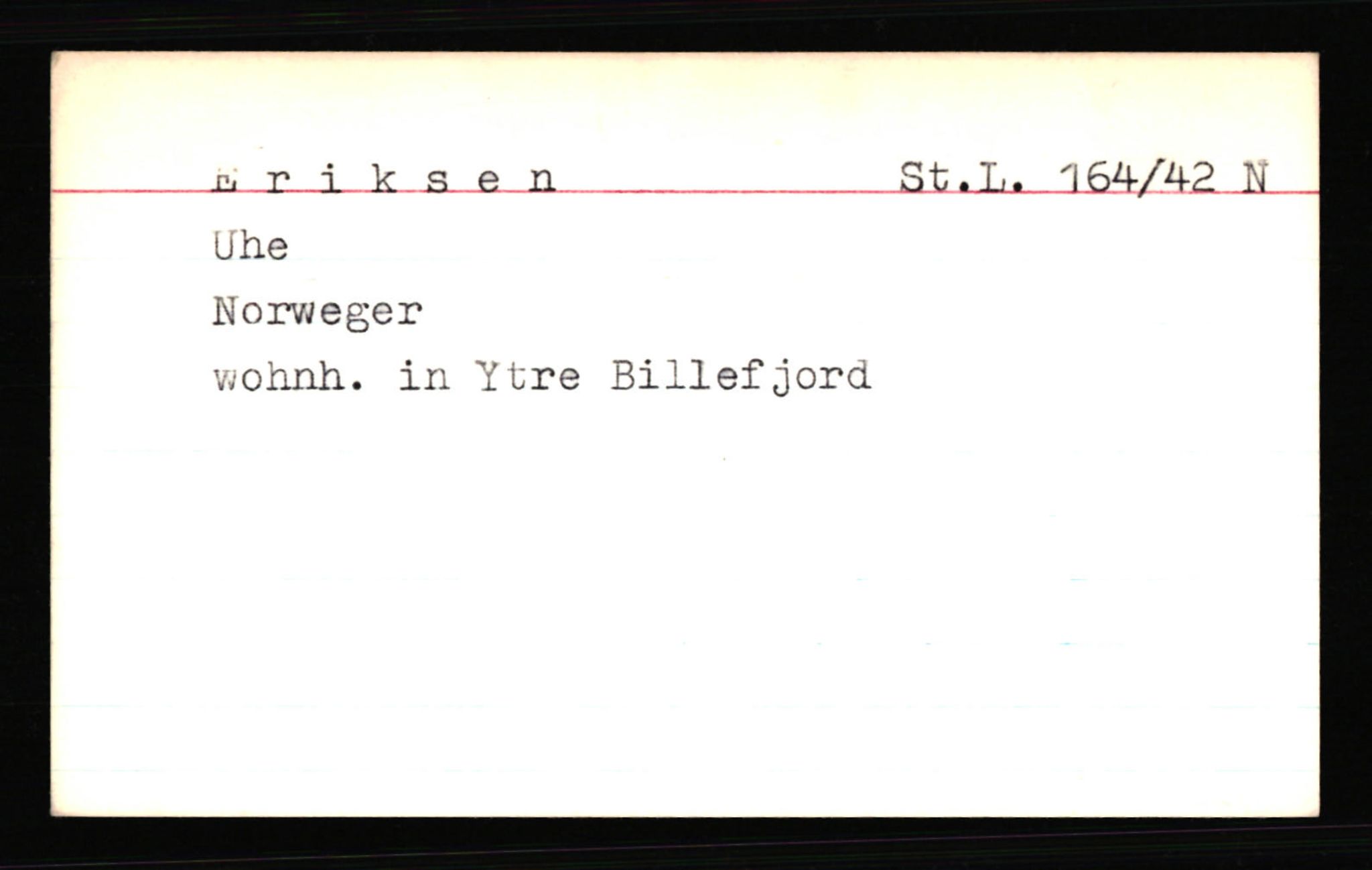 SS- und Polizeigericht Nord (IX), AV/RA-RAFA-3182/0001/C/Ca/L0002: kartotekkort for personer alfabetisk på etternavn: D-H, 1940-1945, s. 275