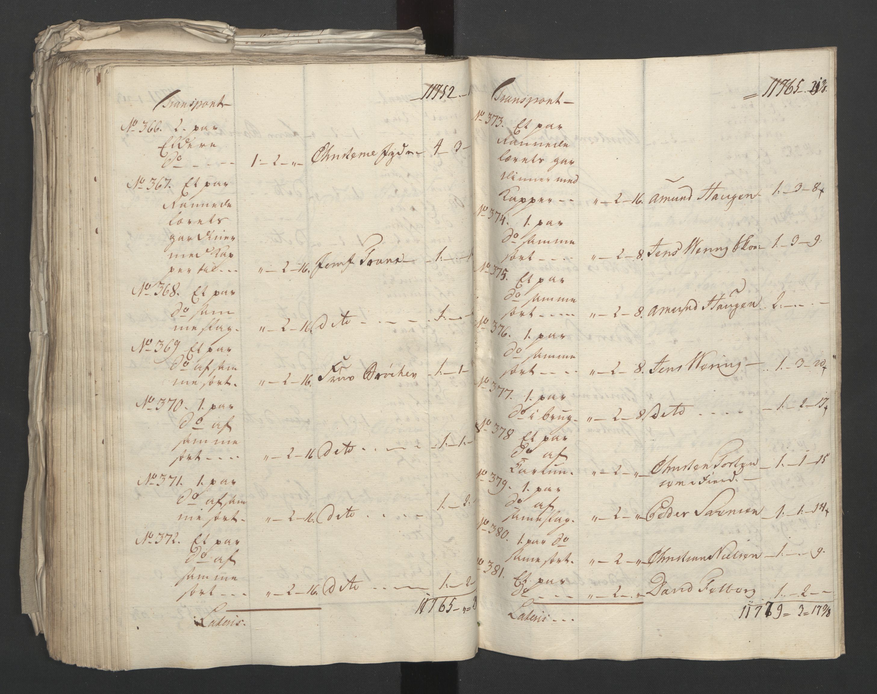 Forsvaret, Generalauditøren, AV/RA-RAFA-1772/F/Fj/Fja/L0022: --, 1733-1821, s. 107