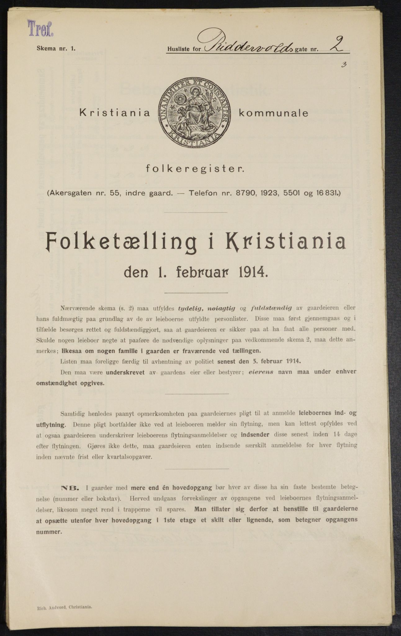 OBA, Kommunal folketelling 1.2.1914 for Kristiania, 1914, s. 82939