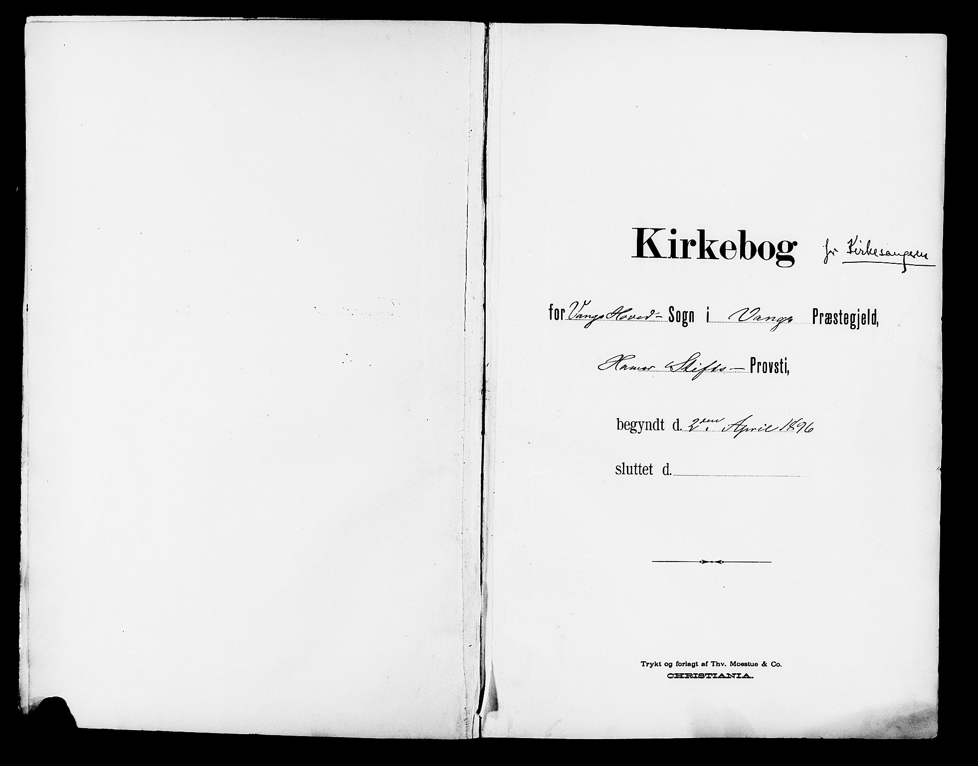 Vang prestekontor, Hedmark, SAH/PREST-008/H/Ha/Hab/L0014: Klokkerbok nr. 14, 1896-1914
