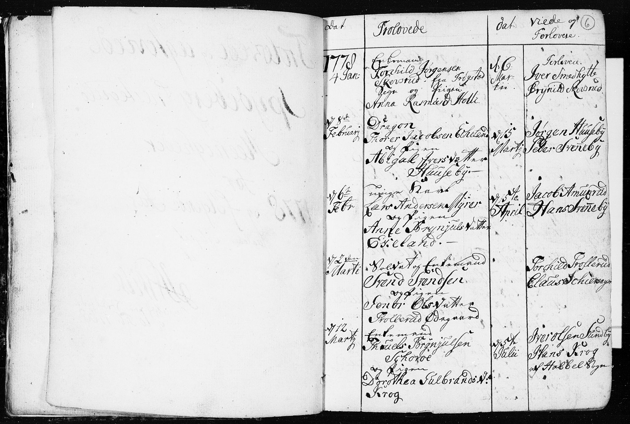 Spydeberg prestekontor Kirkebøker, SAO/A-10924/F/Fa/L0003: Ministerialbok nr. I 3, 1778-1814, s. 6