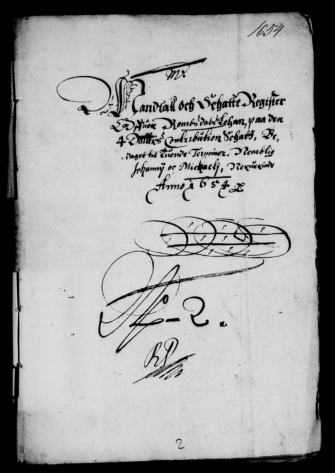 Rentekammeret inntil 1814, Reviderte regnskaper, Lensregnskaper, AV/RA-EA-5023/R/Rb/Rbw/L0116: Trondheim len, 1654-1655