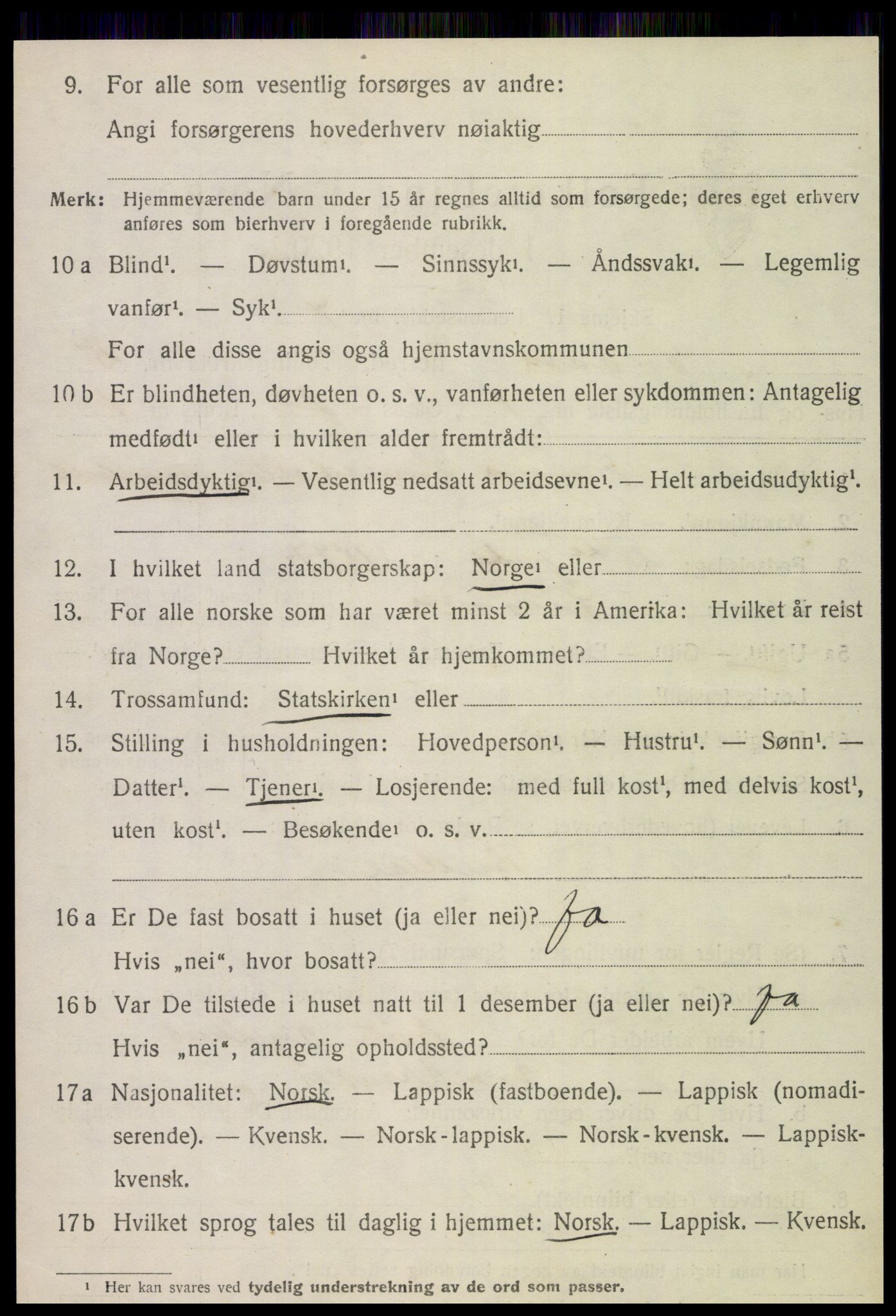 SAT, Folketelling 1920 for 1736 Snåsa herred, 1920, s. 2285