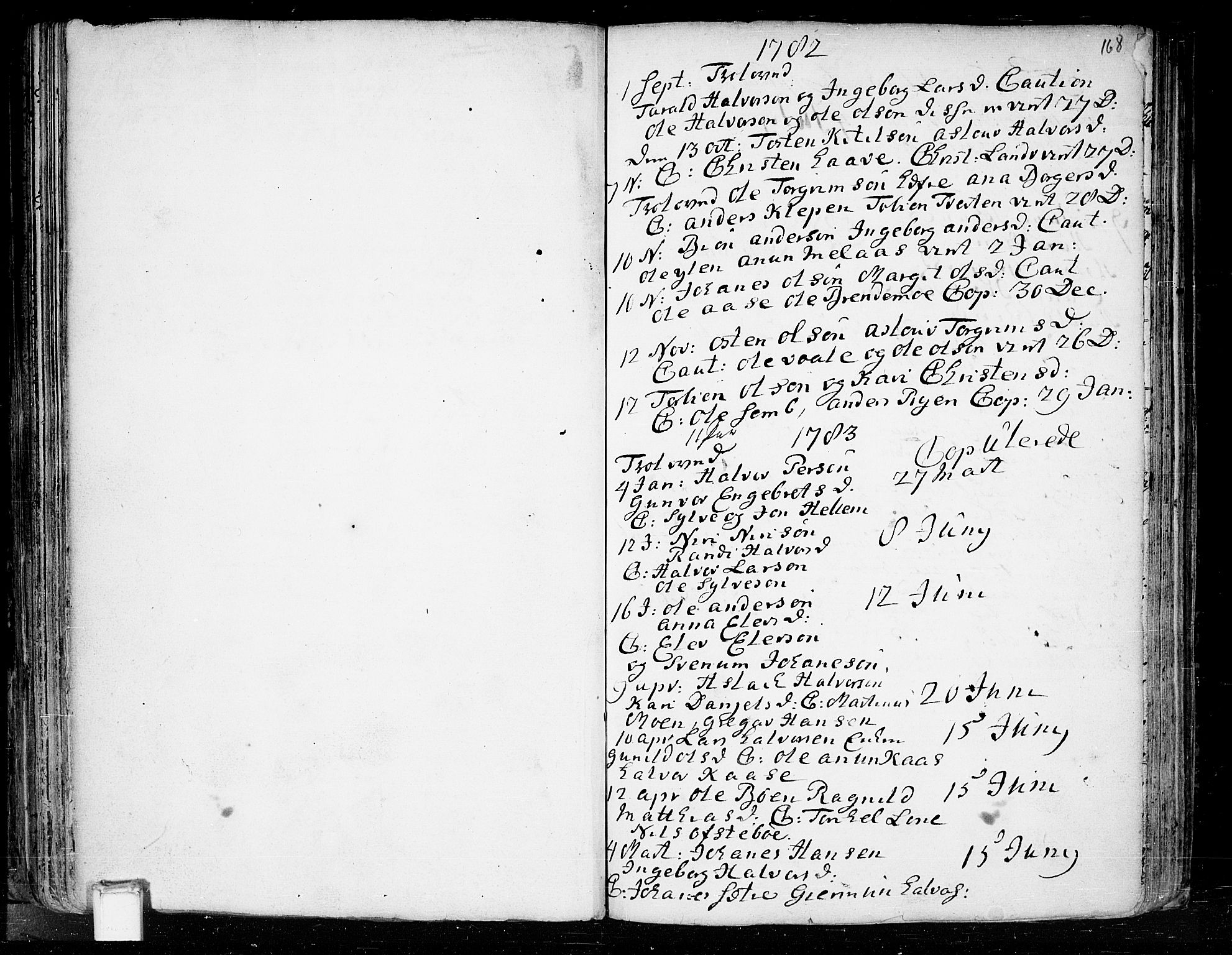 Heddal kirkebøker, SAKO/A-268/F/Fa/L0003: Ministerialbok nr. I 3, 1723-1783, s. 168