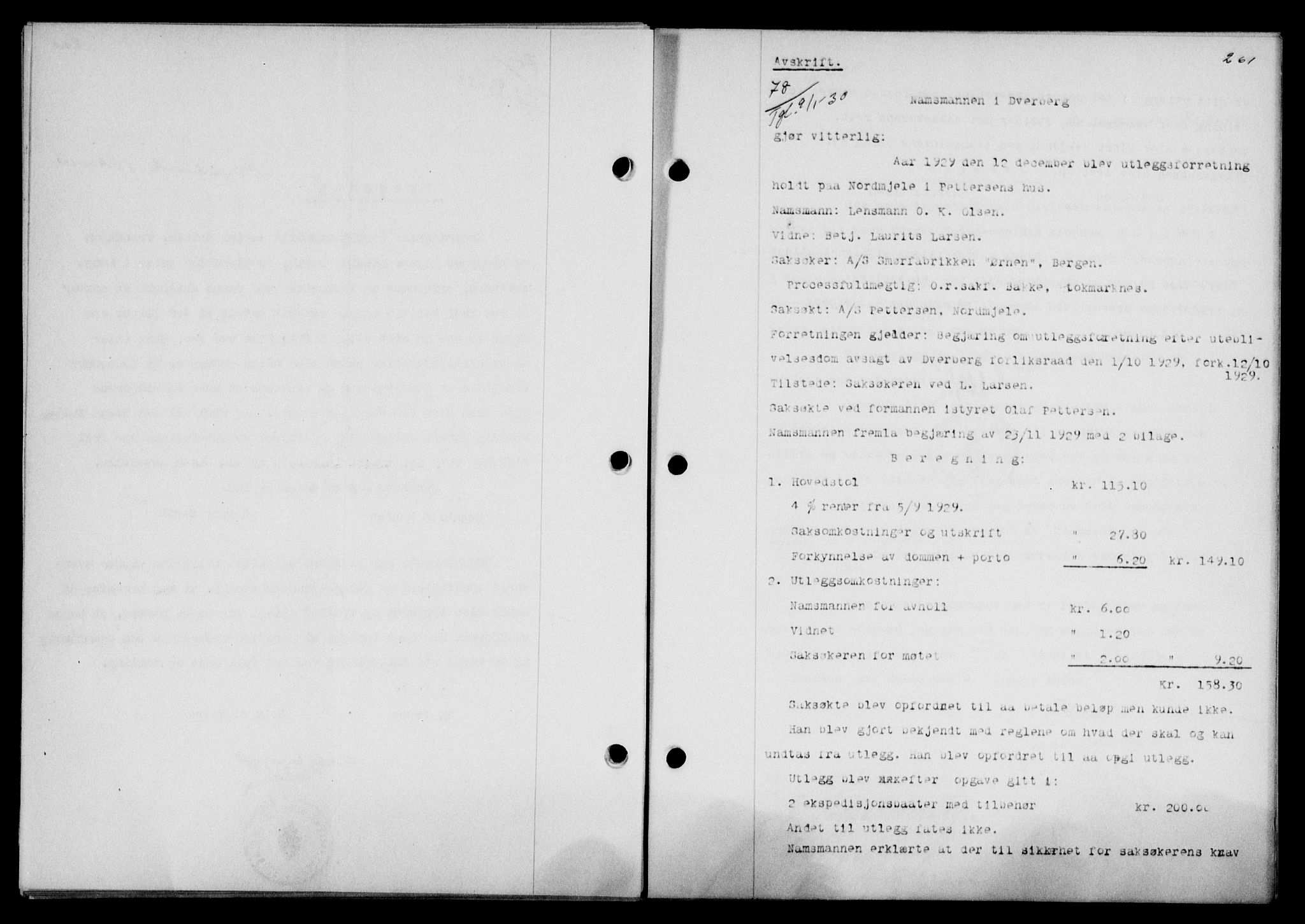 Vesterålen sorenskriveri, SAT/A-4180/1/2/2Ca/L0050: Pantebok nr. 43, 1929-1930, Tingl.dato: 09.01.1930