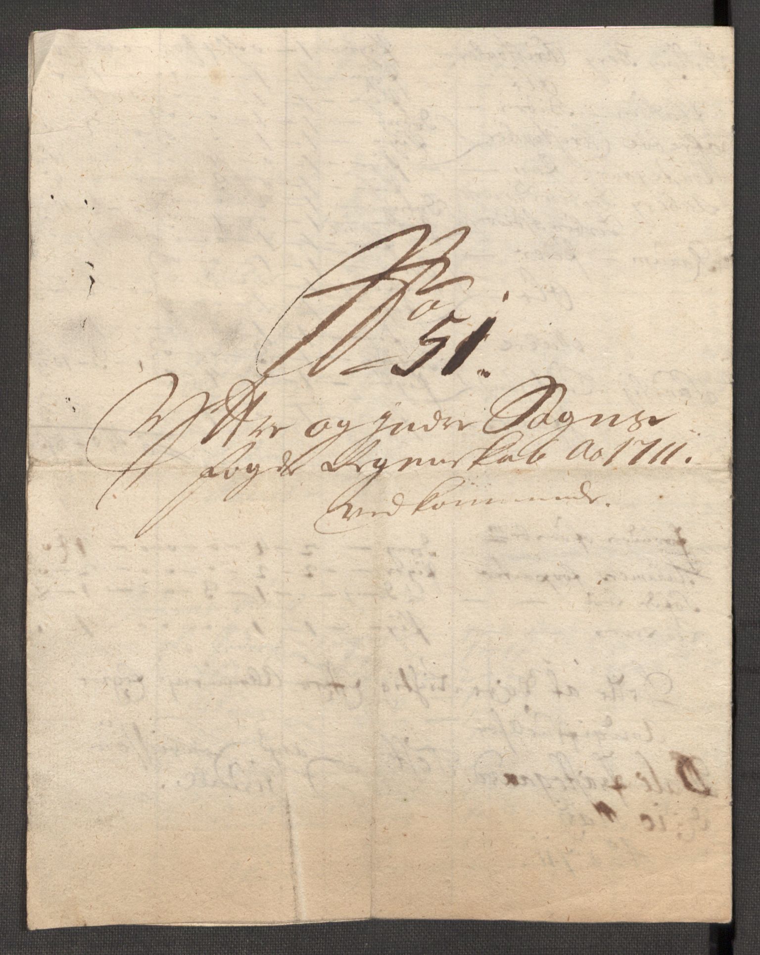 Rentekammeret inntil 1814, Reviderte regnskaper, Fogderegnskap, RA/EA-4092/R52/L3317: Fogderegnskap Sogn, 1711, s. 301