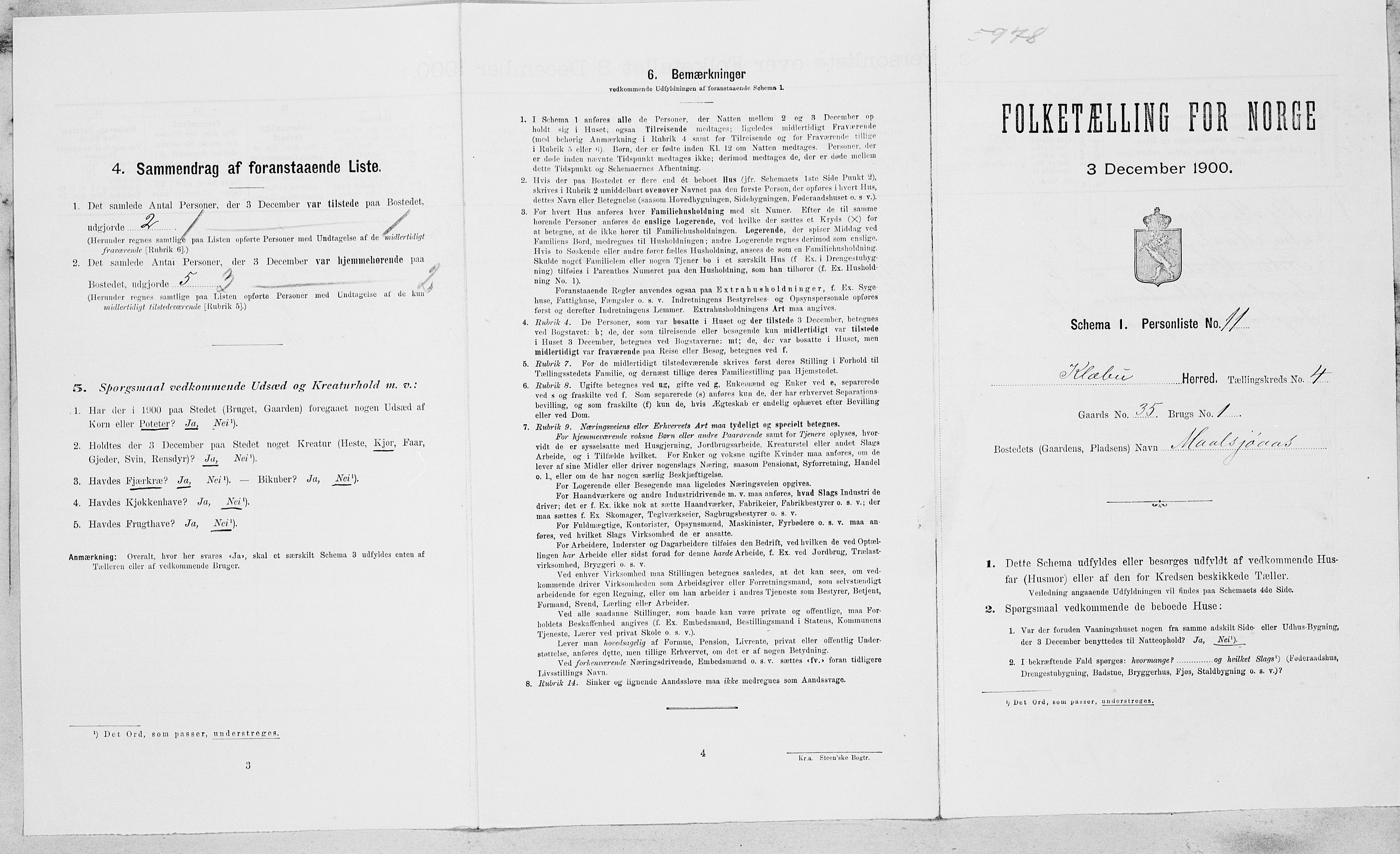 SAT, Folketelling 1900 for 1662 Klæbu herred, 1900, s. 202