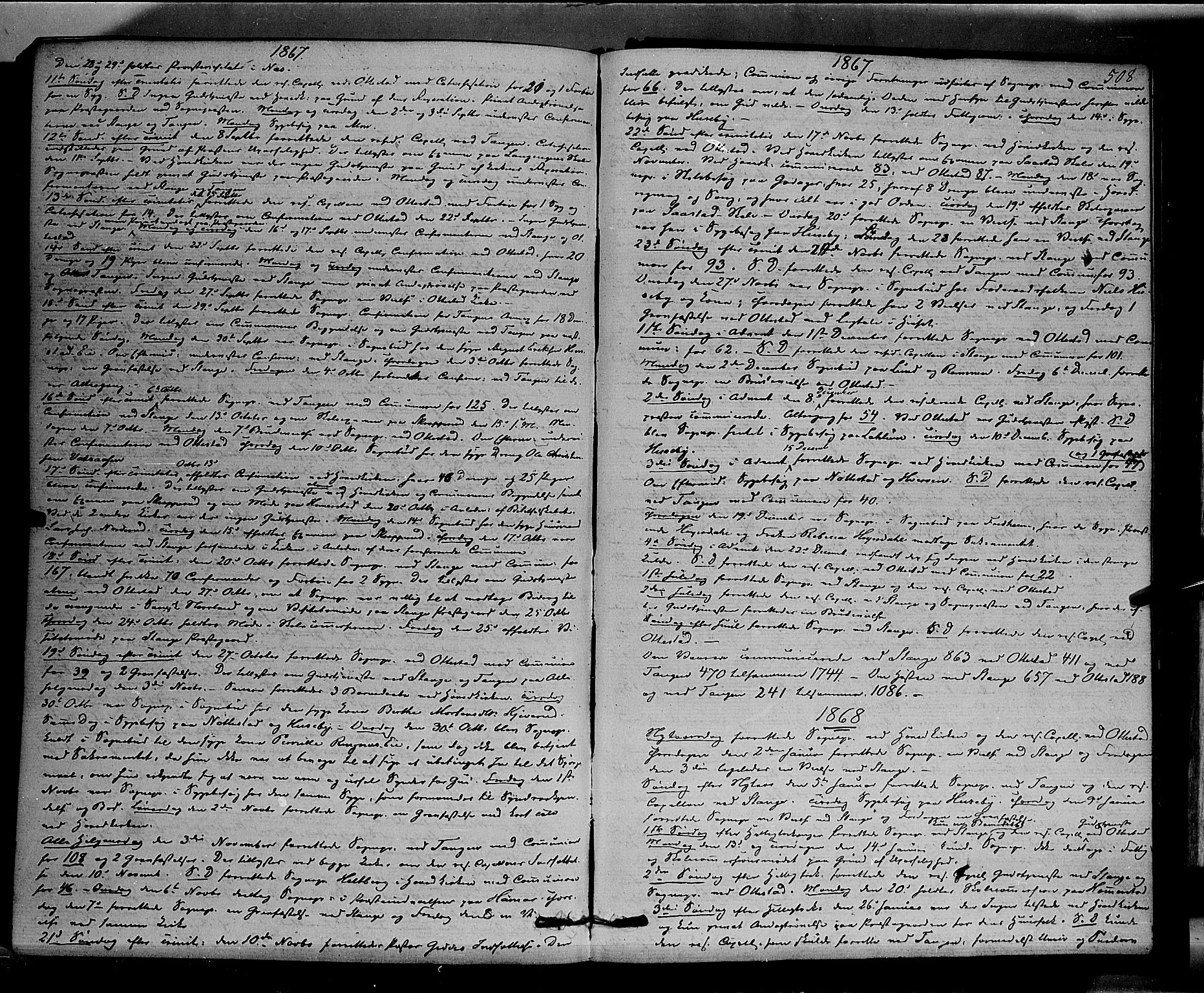 Stange prestekontor, AV/SAH-PREST-002/K/L0013: Ministerialbok nr. 13, 1862-1879, s. 508