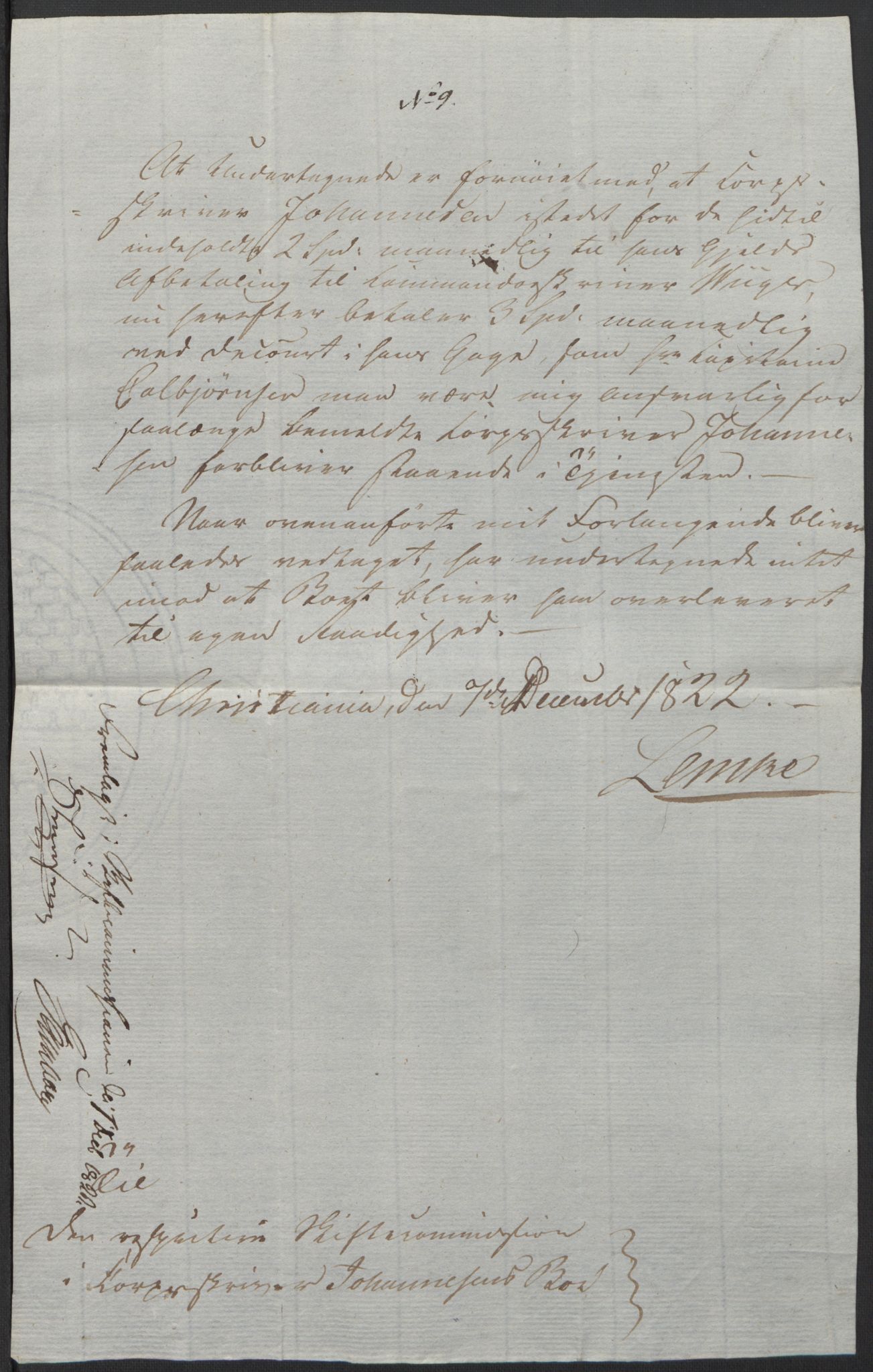 Forsvaret, Generalauditøren, AV/RA-RAFA-1772/F/Fj/Fjb/L0005: Skifter 1818 - 1823, 1818-1823, s. 179