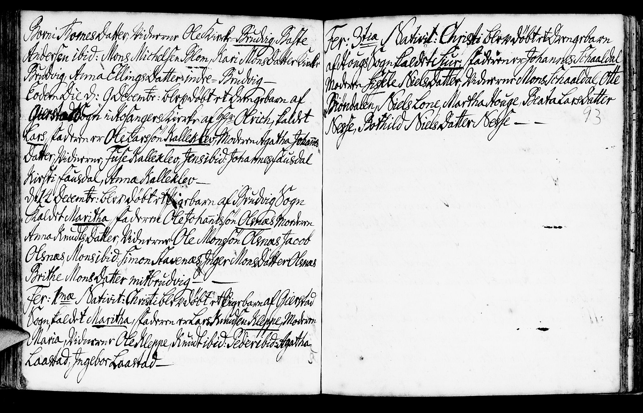 Haus sokneprestembete, AV/SAB-A-75601/H/Haa: Ministerialbok nr. A 6, 1748-1758, s. 93