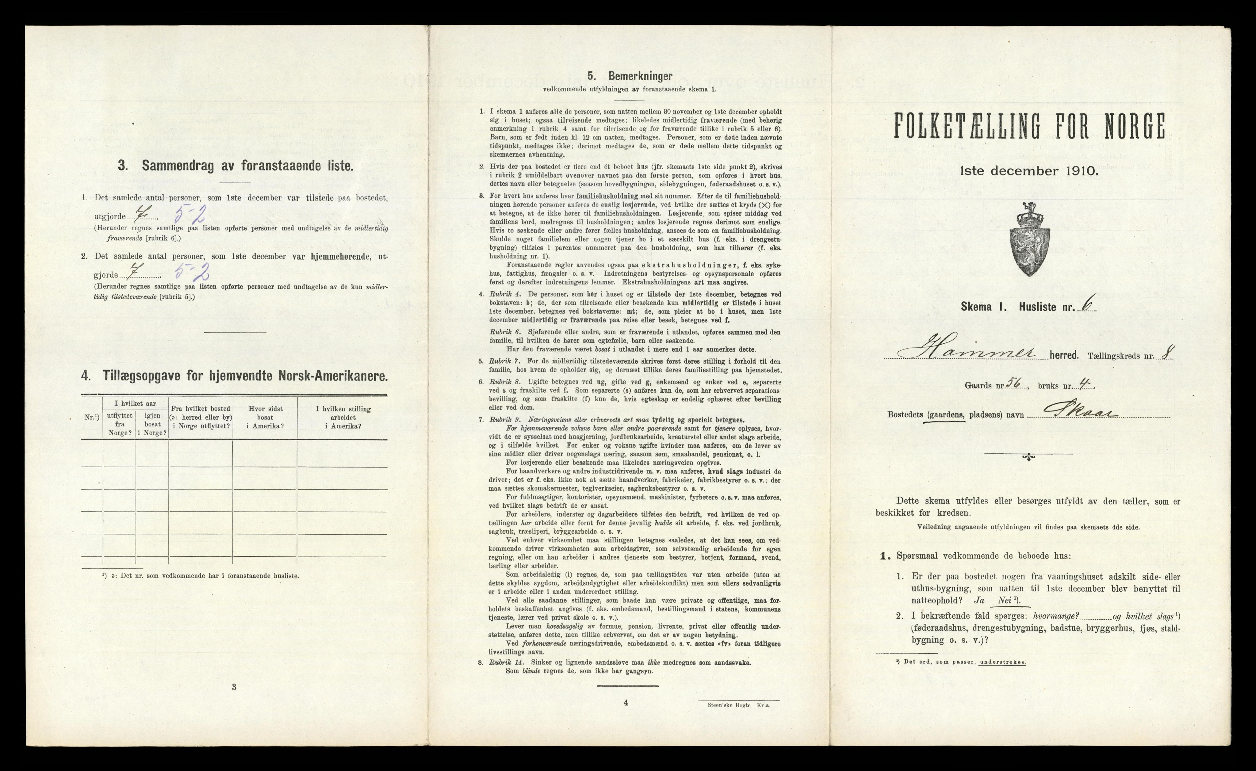 RA, Folketelling 1910 for 1254 Hamre herred, 1910, s. 574