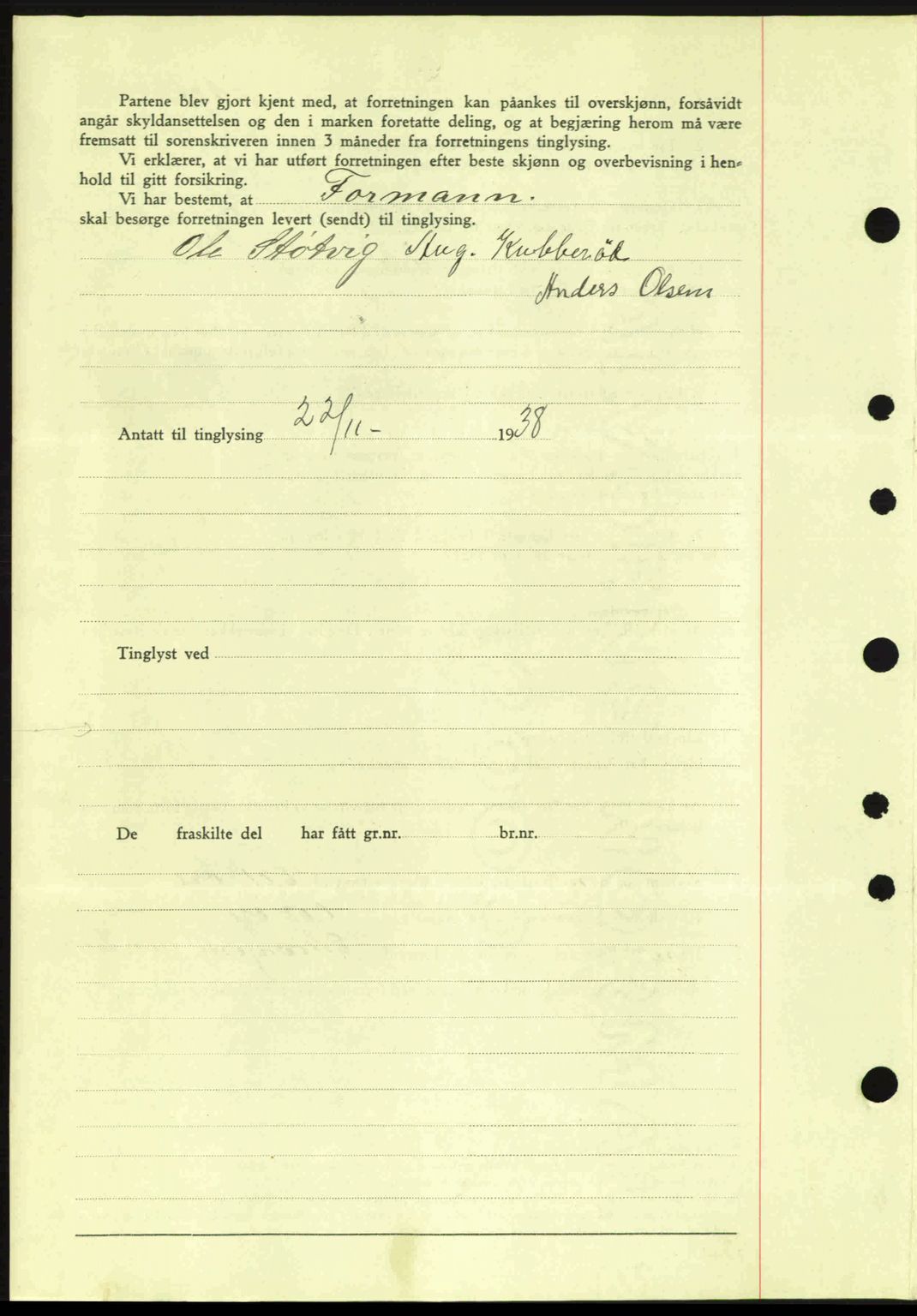Moss sorenskriveri, SAO/A-10168: Pantebok nr. A5, 1938-1939, Dagboknr: 2558/1938
