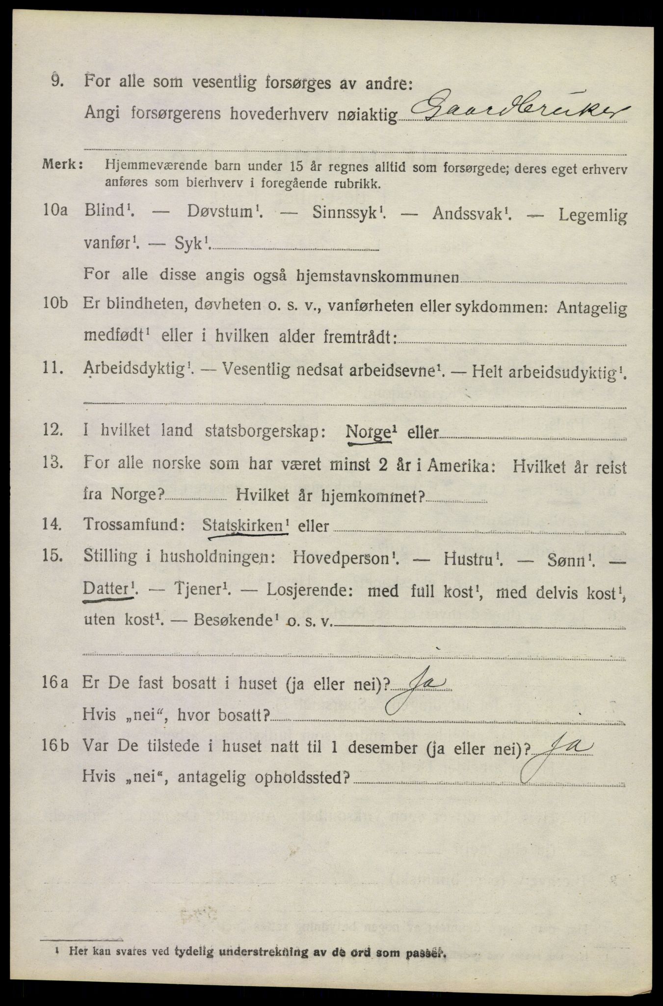 SAKO, Folketelling 1920 for 0719 Andebu herred, 1920, s. 5699