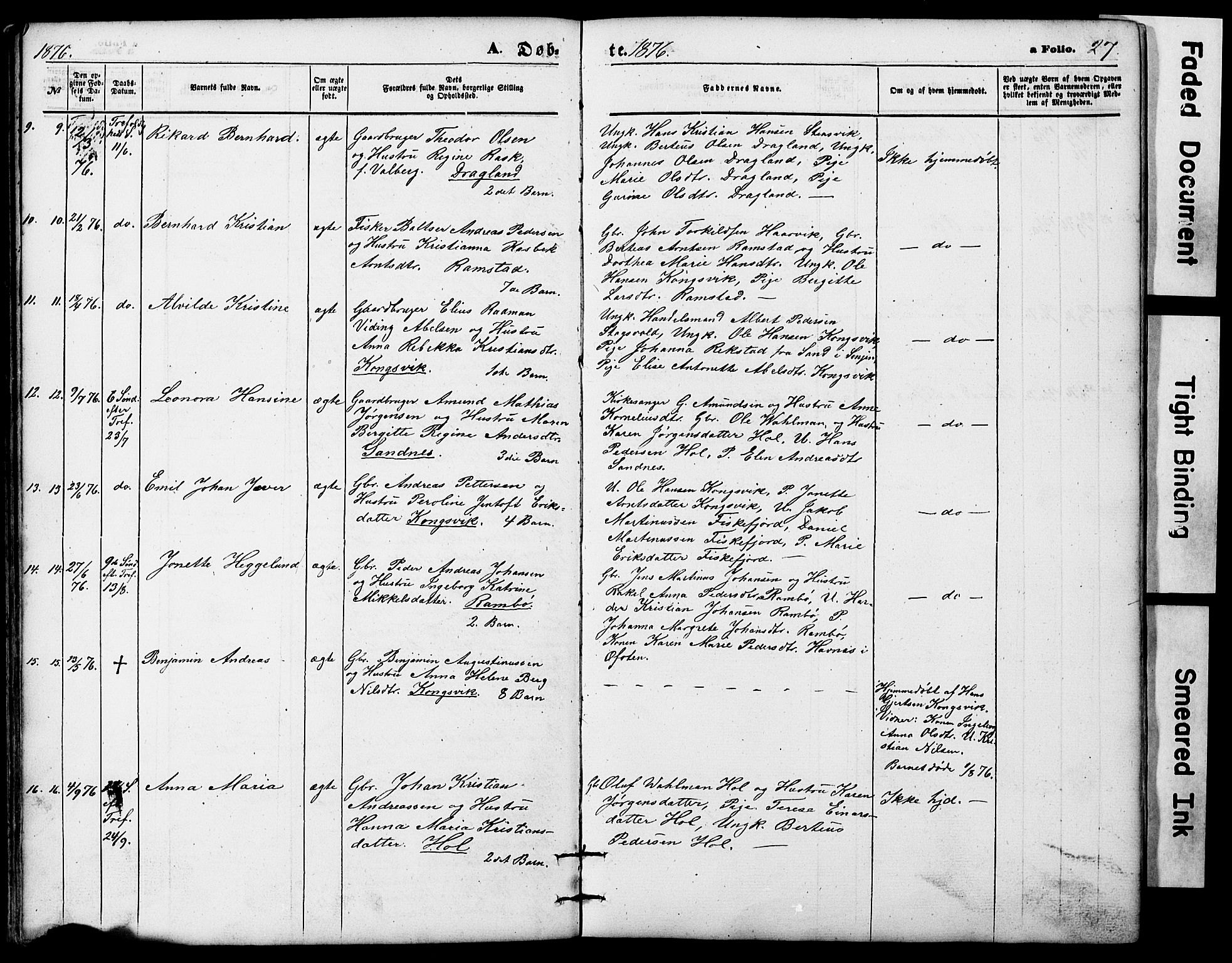 Ministerialprotokoller, klokkerbøker og fødselsregistre - Nordland, SAT/A-1459/865/L0930: Klokkerbok nr. 865C02, 1866-1884, s. 27