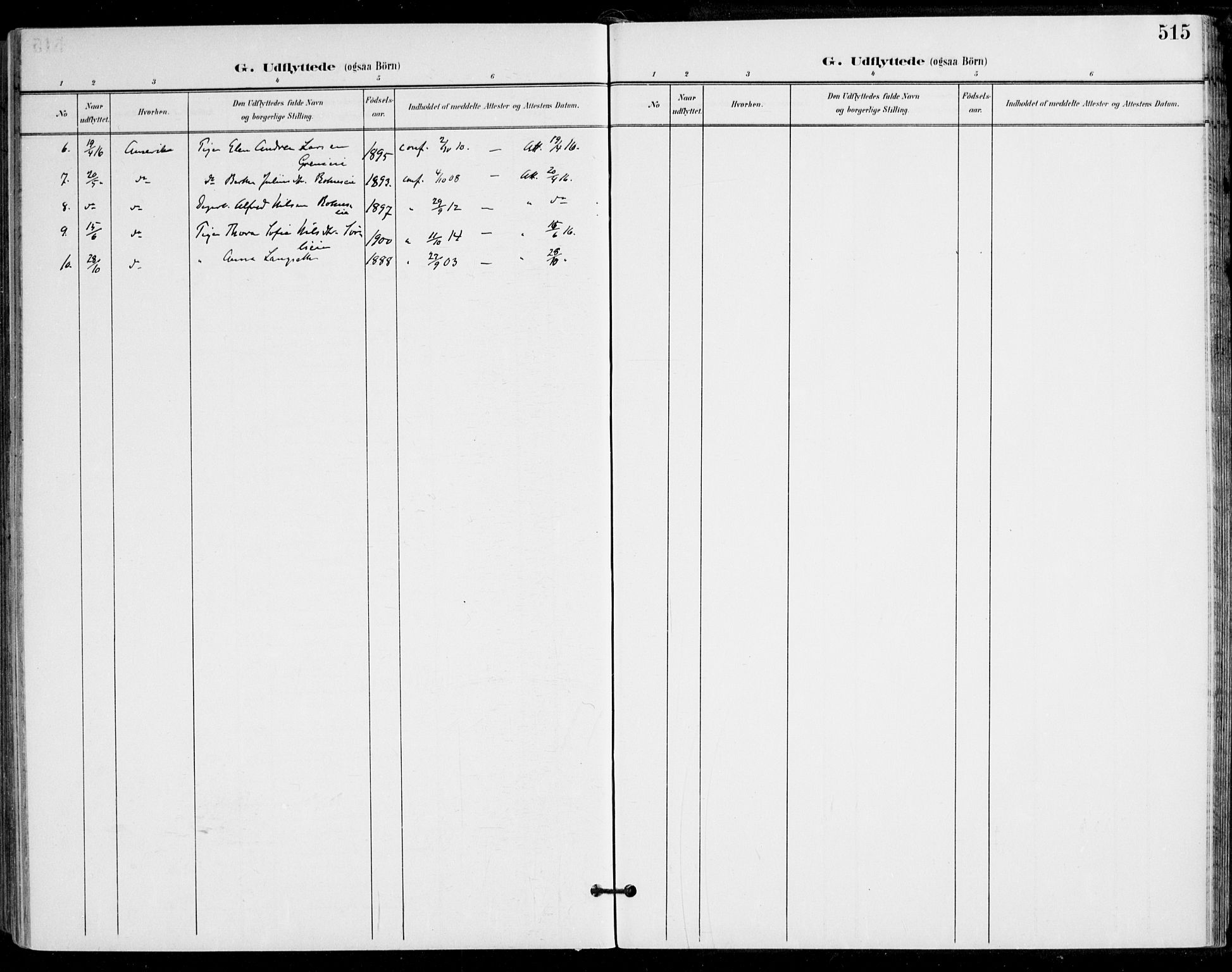 Nes prestekontor Kirkebøker, AV/SAO-A-10410/F/Fa/L0011: Ministerialbok nr. I 11, 1899-1918, s. 515