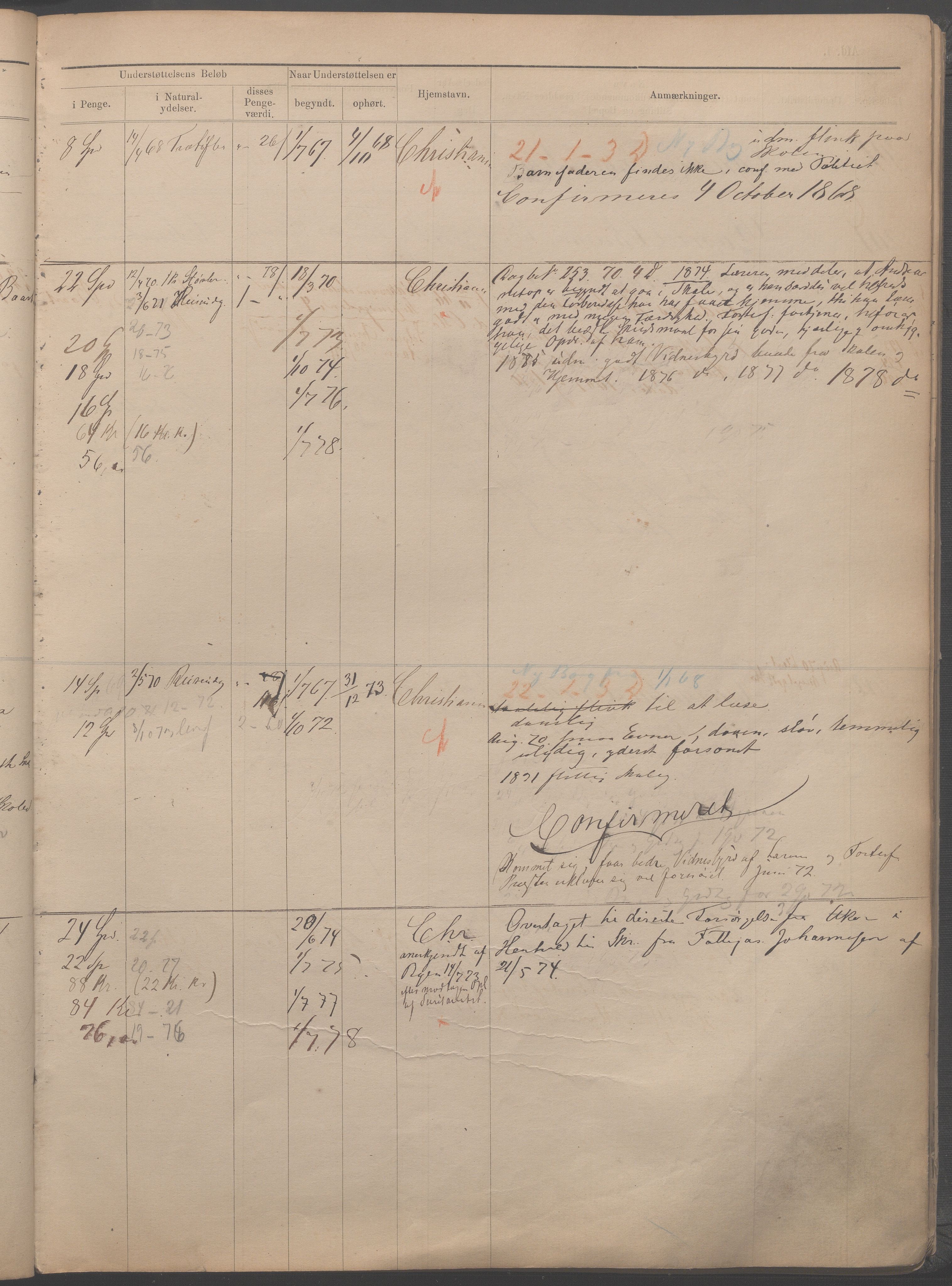 Fattigvesenet, OBA/A-20045/H/Hb/L0001: Manntallsprotokoll. Mnr. 1-554, 1865-1879, s. 207