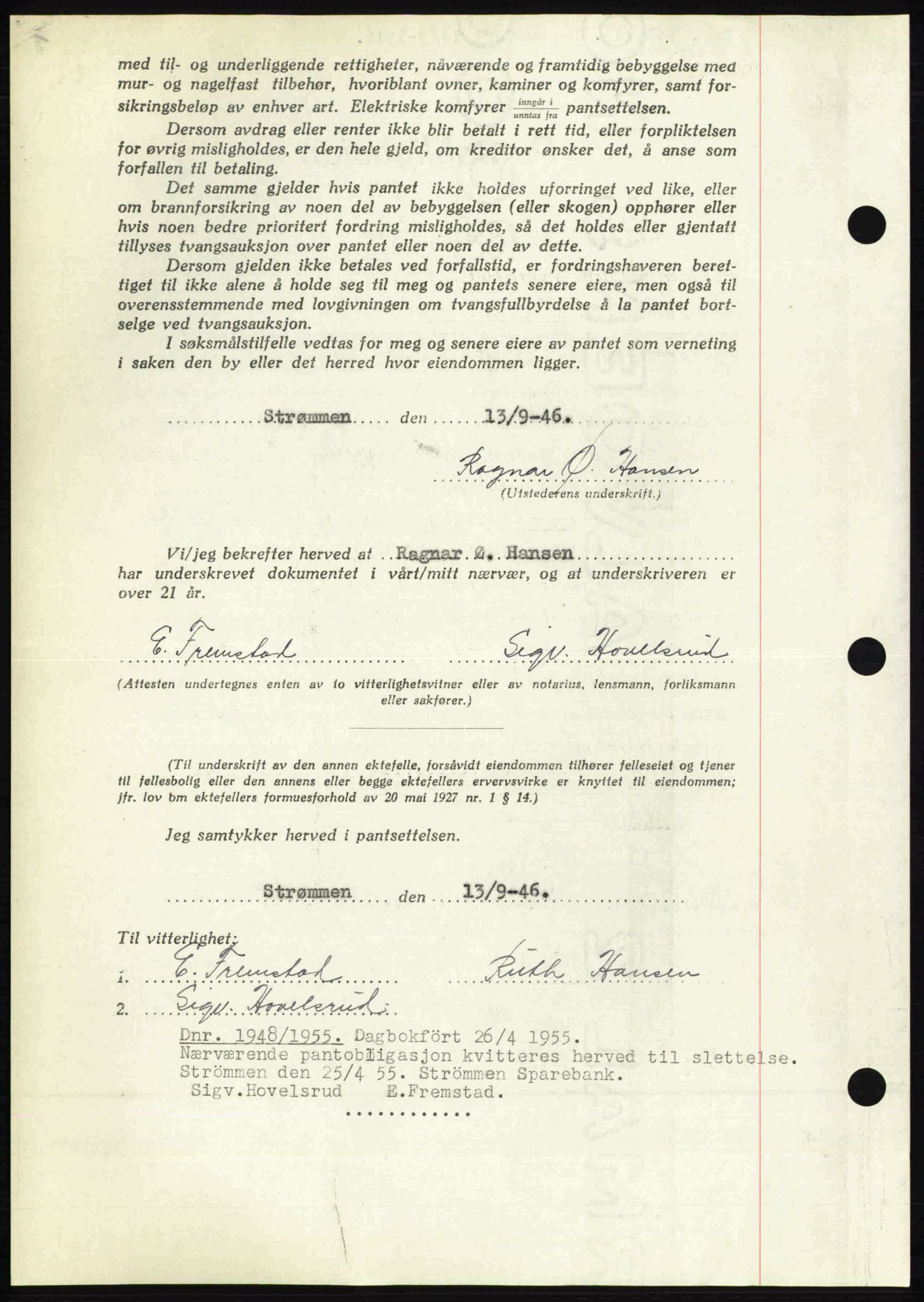 Nedre Romerike sorenskriveri, AV/SAO-A-10469/G/Gb/Gbd/L0017: Pantebok nr. 17, 1946-1946, Dagboknr: 3329/1946