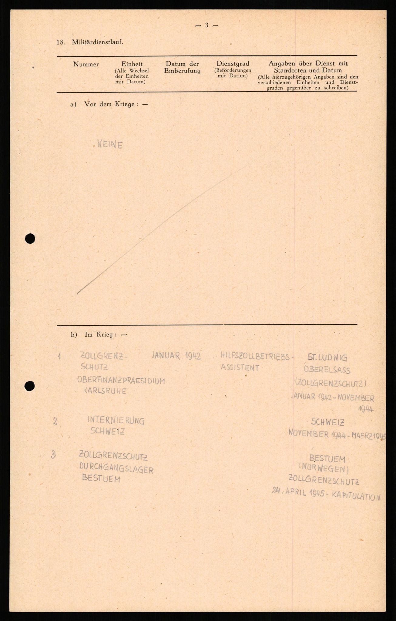 Forsvaret, Forsvarets overkommando II, AV/RA-RAFA-3915/D/Db/L0017: CI Questionaires. Tyske okkupasjonsstyrker i Norge. Tyskere., 1945-1946, s. 524