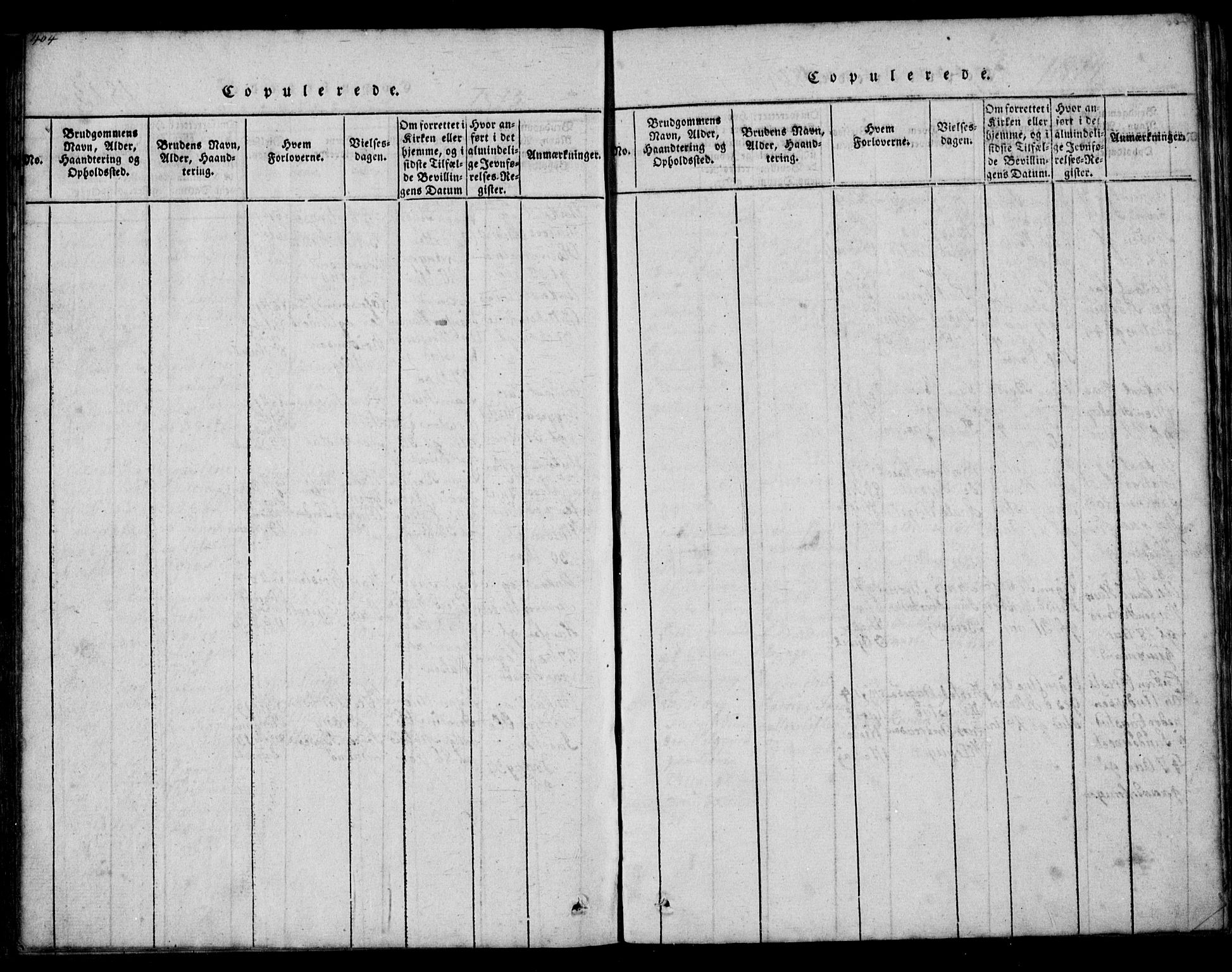 Tjølling kirkebøker, SAKO/A-60/G/Ga/L0001: Klokkerbok nr. 1, 1814-1835, s. 404