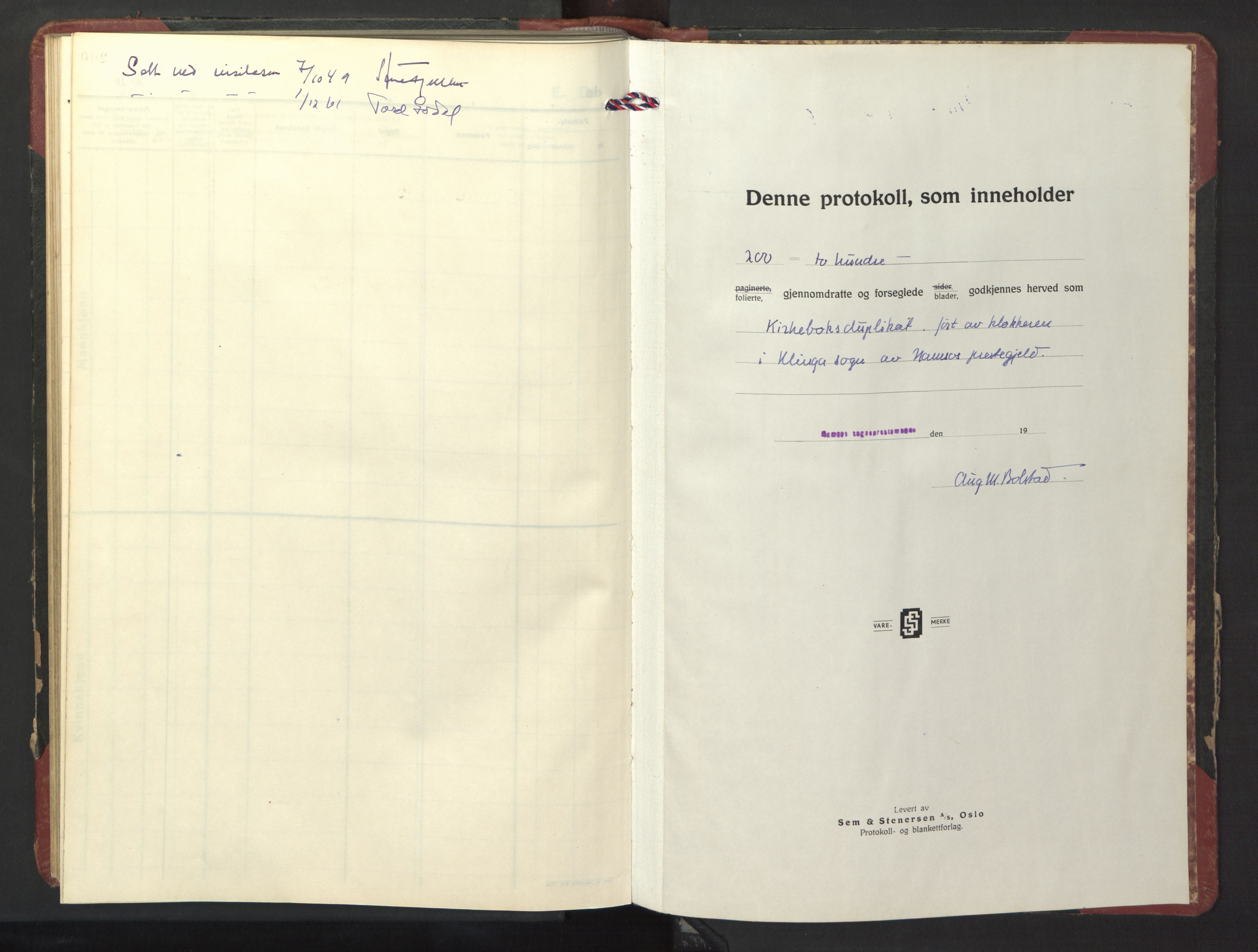 Ministerialprotokoller, klokkerbøker og fødselsregistre - Nord-Trøndelag, SAT/A-1458/770/L0592: Klokkerbok nr. 770C03, 1941-1950