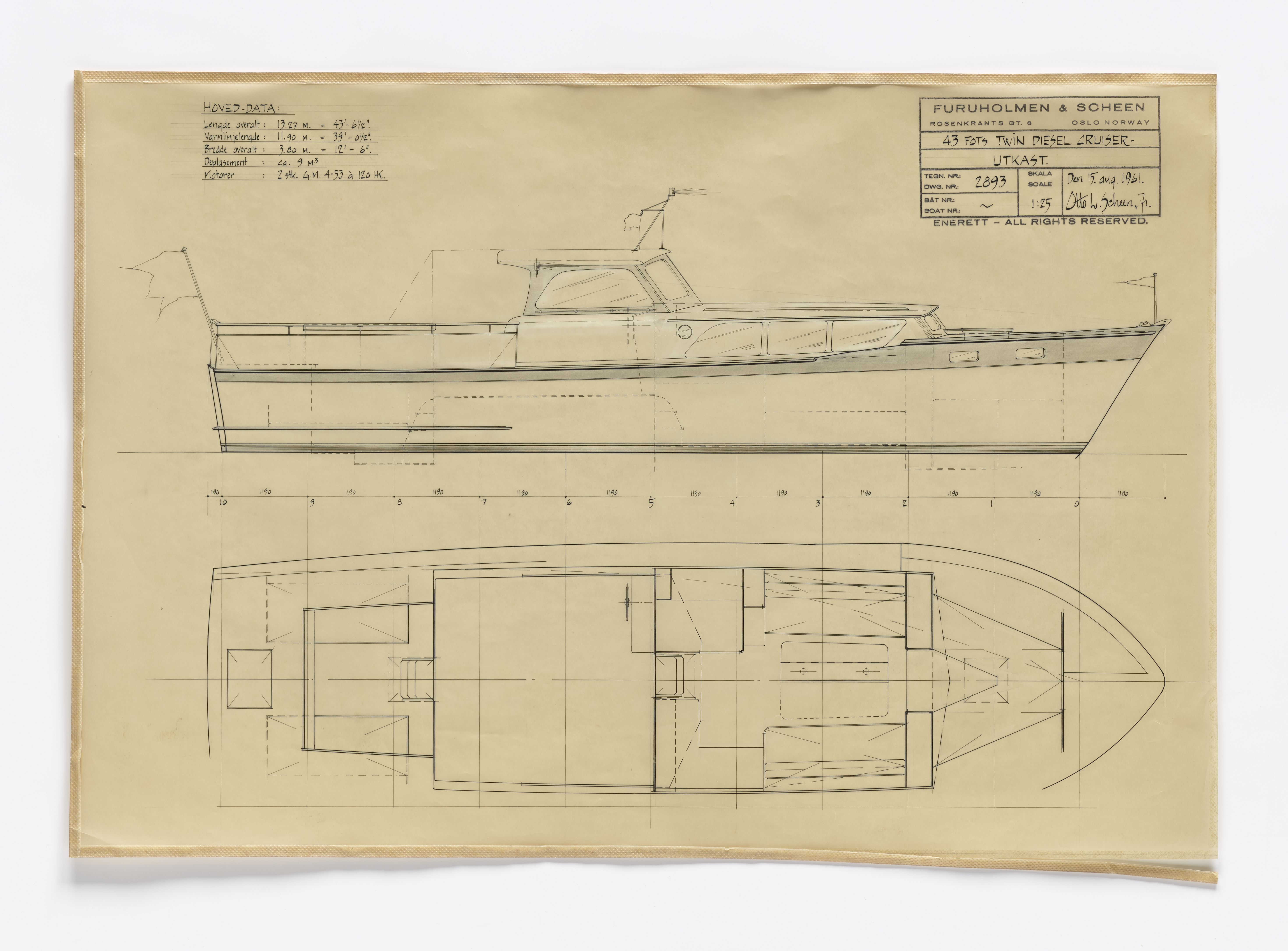 Furuholmen & Scheen, AFM/OM-1003/T/Ta/L0007/0001: Dieselkrysser / Furuholmen & Scheen, 1957-1969