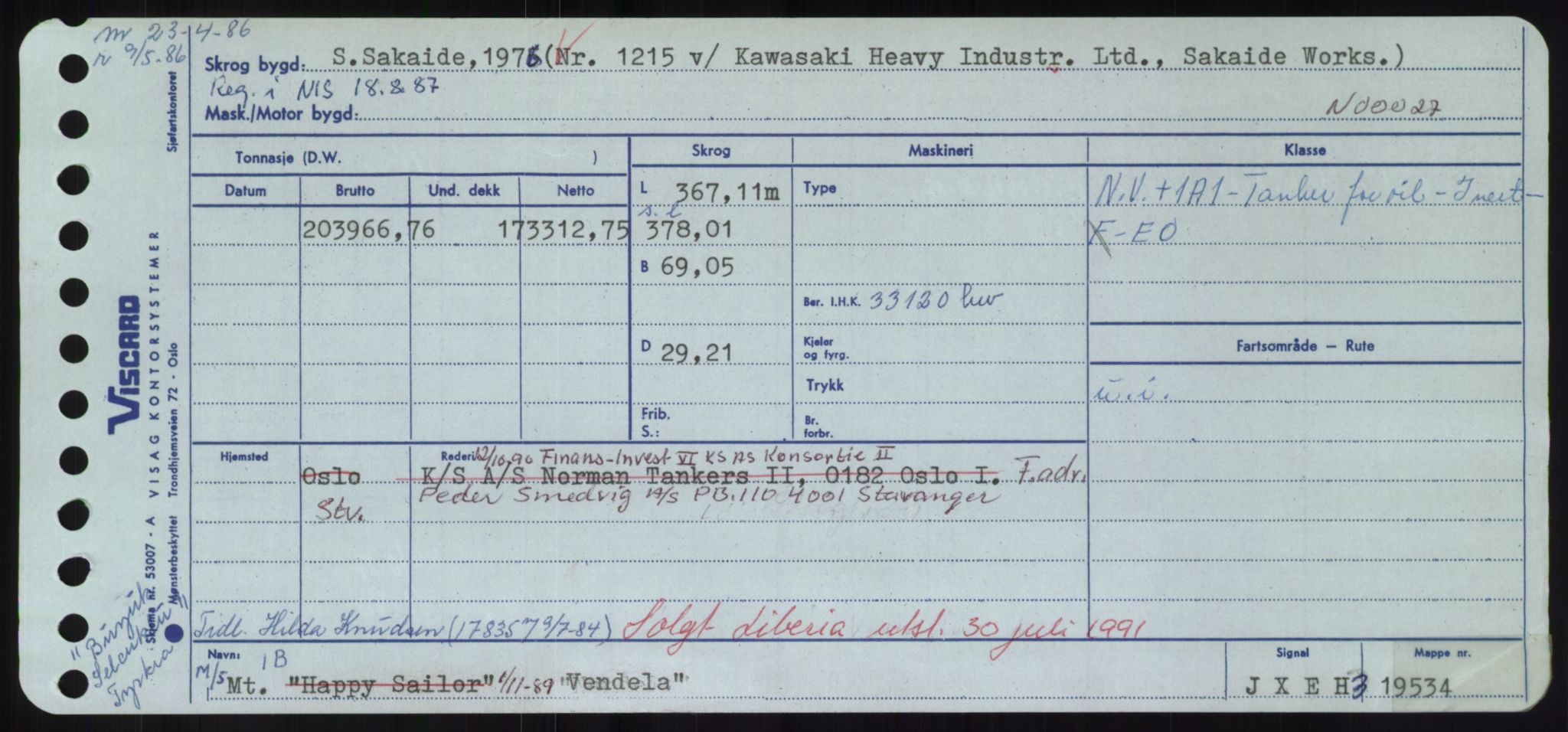 Sjøfartsdirektoratet med forløpere, Skipsmålingen, RA/S-1627/H/Hd/L0040: Fartøy, U-Ve, s. 611