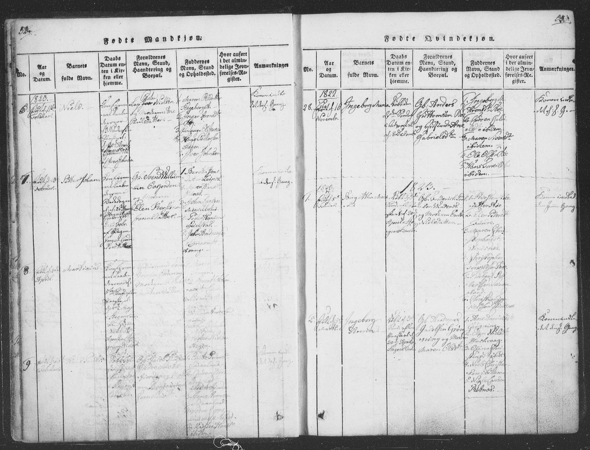 Ministerialprotokoller, klokkerbøker og fødselsregistre - Nordland, AV/SAT-A-1459/855/L0798: Ministerialbok nr. 855A06, 1821-1835, s. 32-33