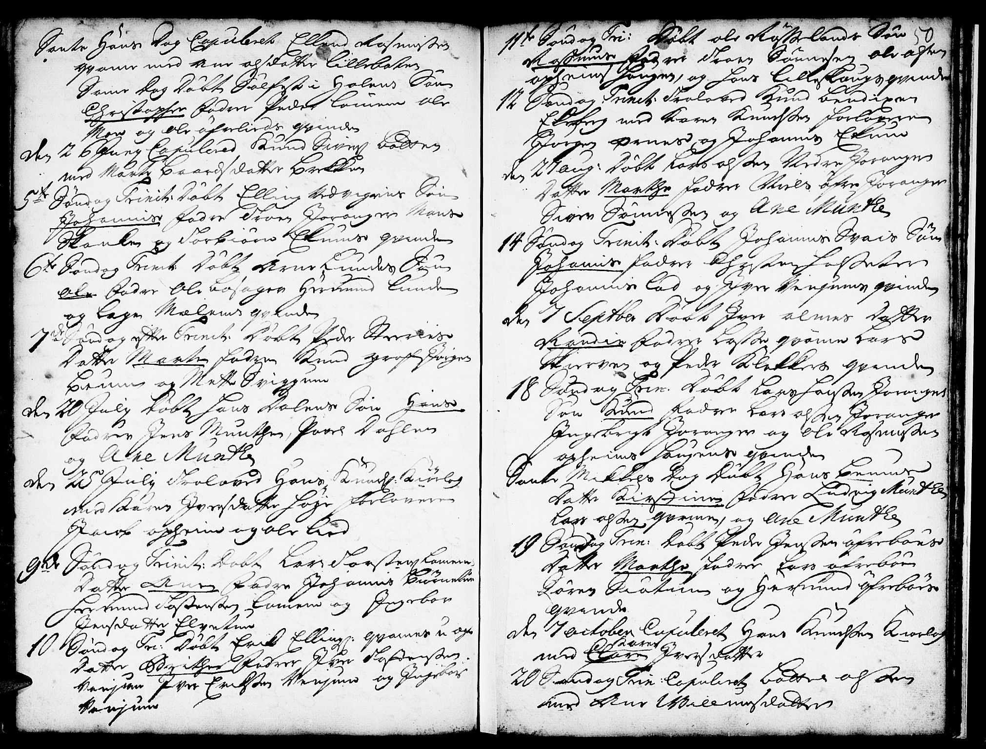 Hafslo sokneprestembete, AV/SAB-A-80301/H/Haa/Haaa/L0001: Ministerialbok nr. A 1, 1717-1755, s. 50
