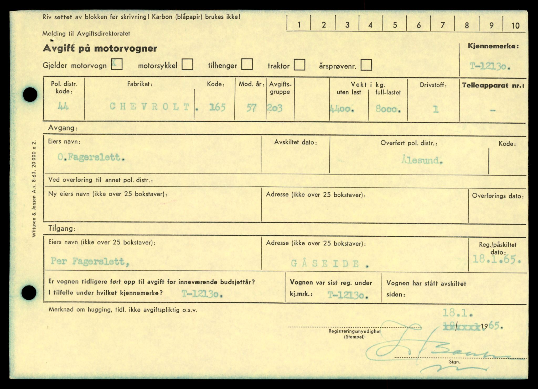 Møre og Romsdal vegkontor - Ålesund trafikkstasjon, AV/SAT-A-4099/F/Fe/L0033: Registreringskort for kjøretøy T 12151 - T 12474, 1927-1998, s. 1221