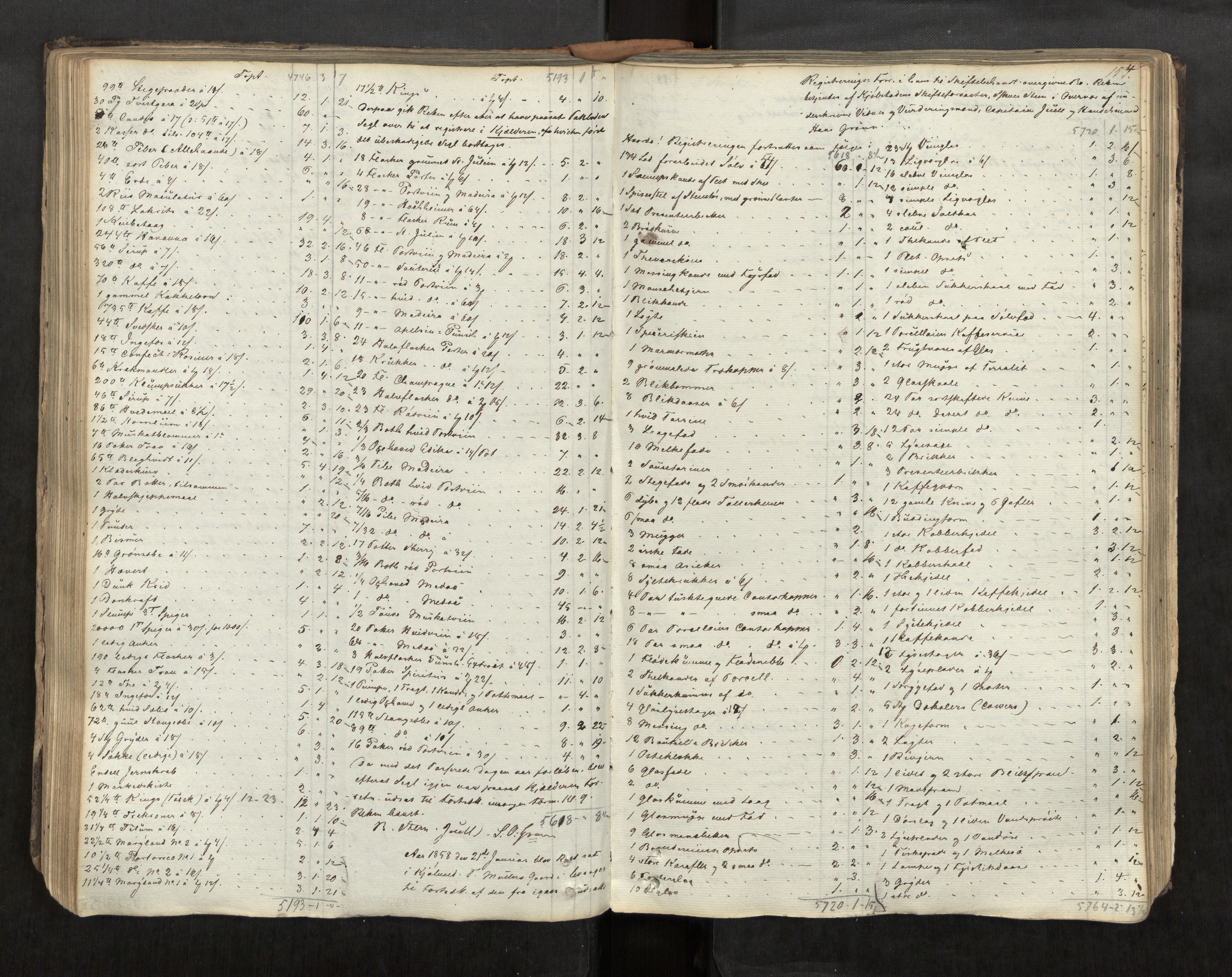 Stjør- og Verdal sorenskriveri, AV/SAT-A-4167/1/3/3A/L0060: Skifteprotokoll for Levanger, 1839-1871, s. 154