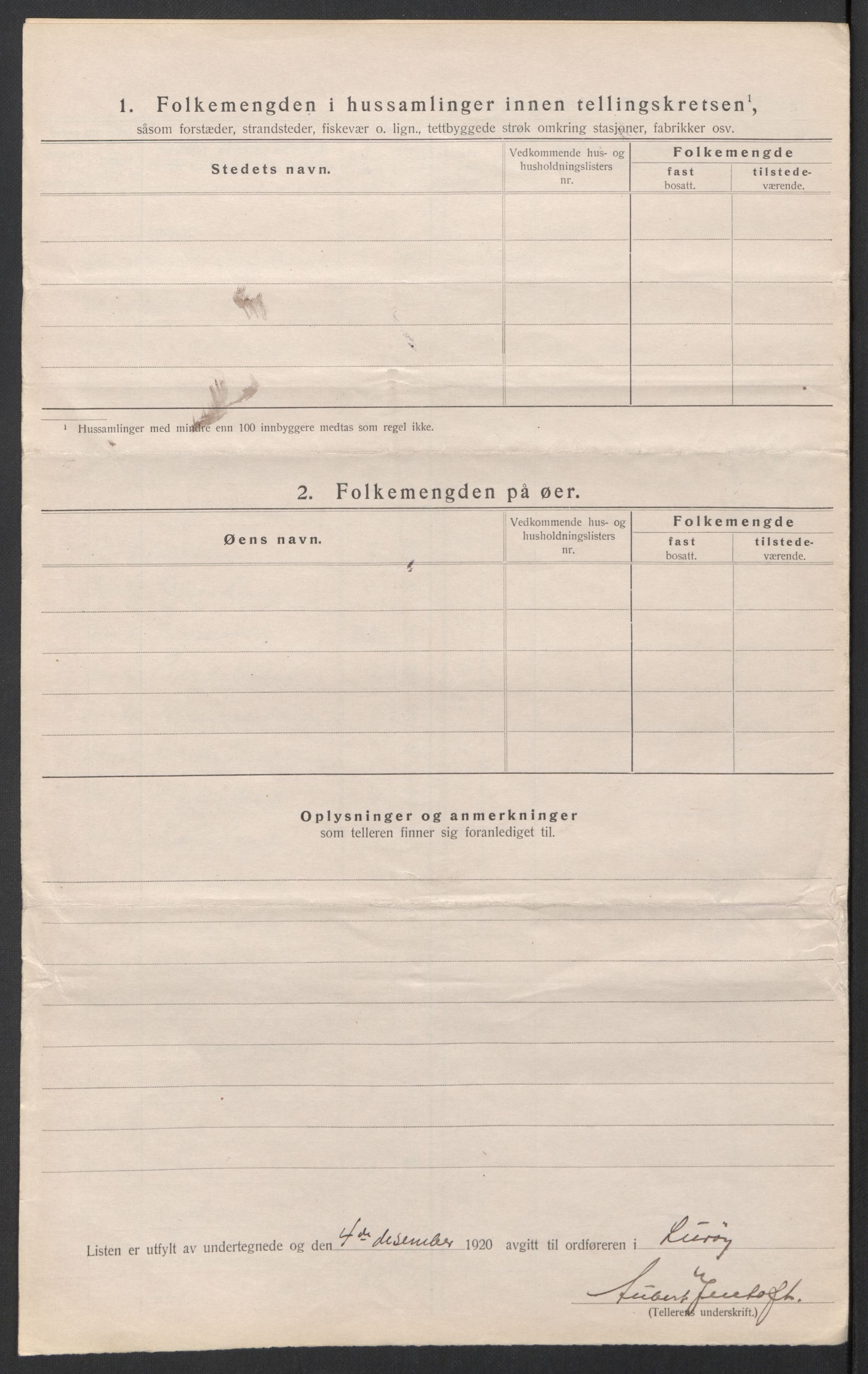 SAT, Folketelling 1920 for 1834 Lurøy herred, 1920, s. 36