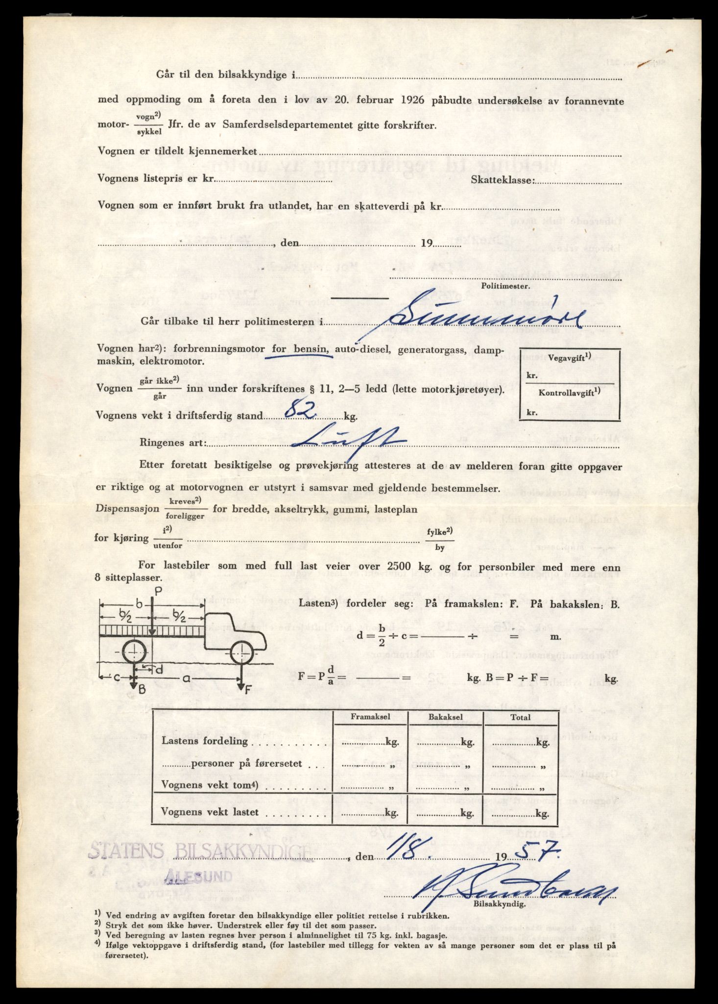 Møre og Romsdal vegkontor - Ålesund trafikkstasjon, AV/SAT-A-4099/F/Fe/L0040: Registreringskort for kjøretøy T 13531 - T 13709, 1927-1998, s. 2540