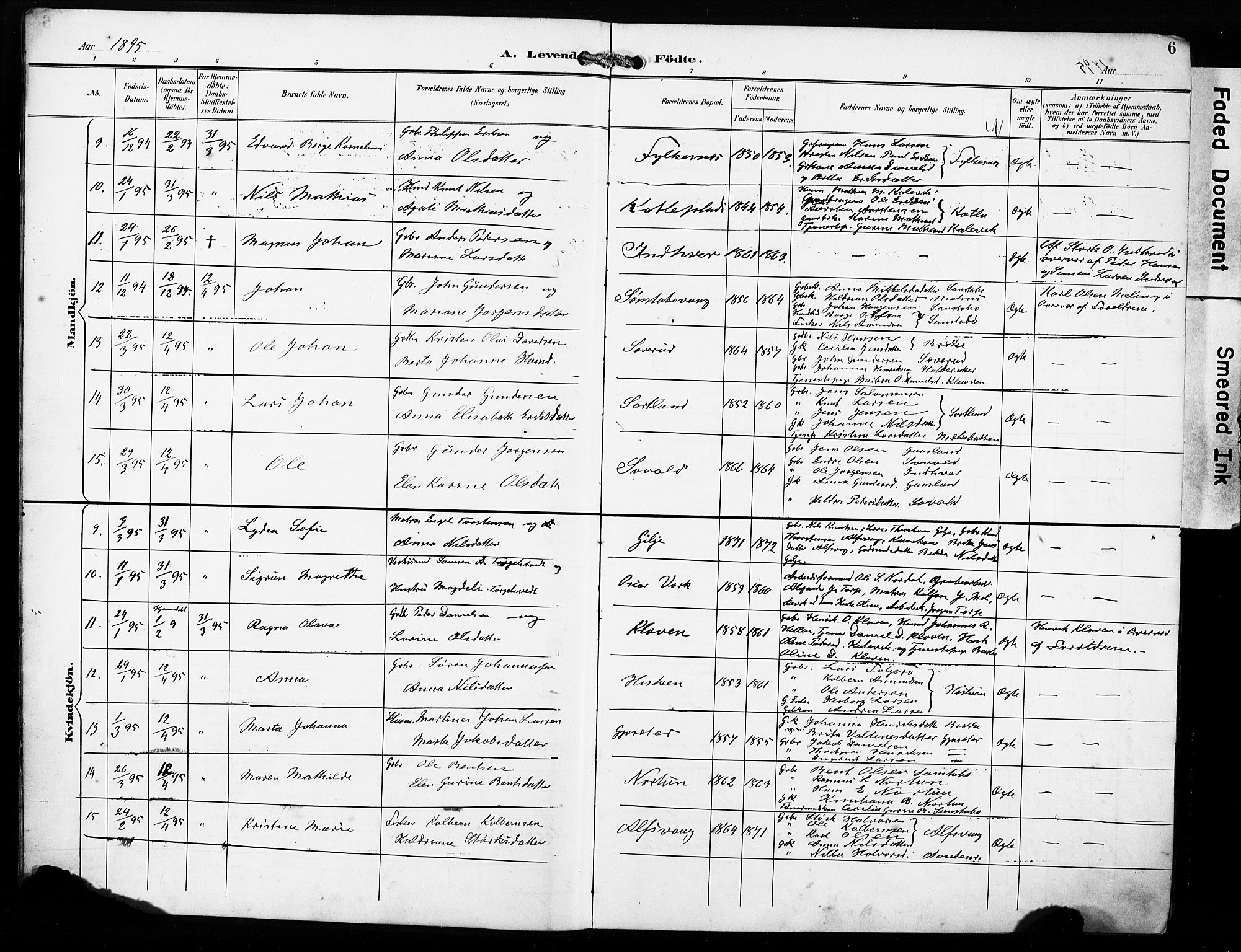 Finnås sokneprestembete, AV/SAB-A-99925/H/Ha/Haa/Haac/L0002: Ministerialbok nr. C 2, 1895-1904, s. 6