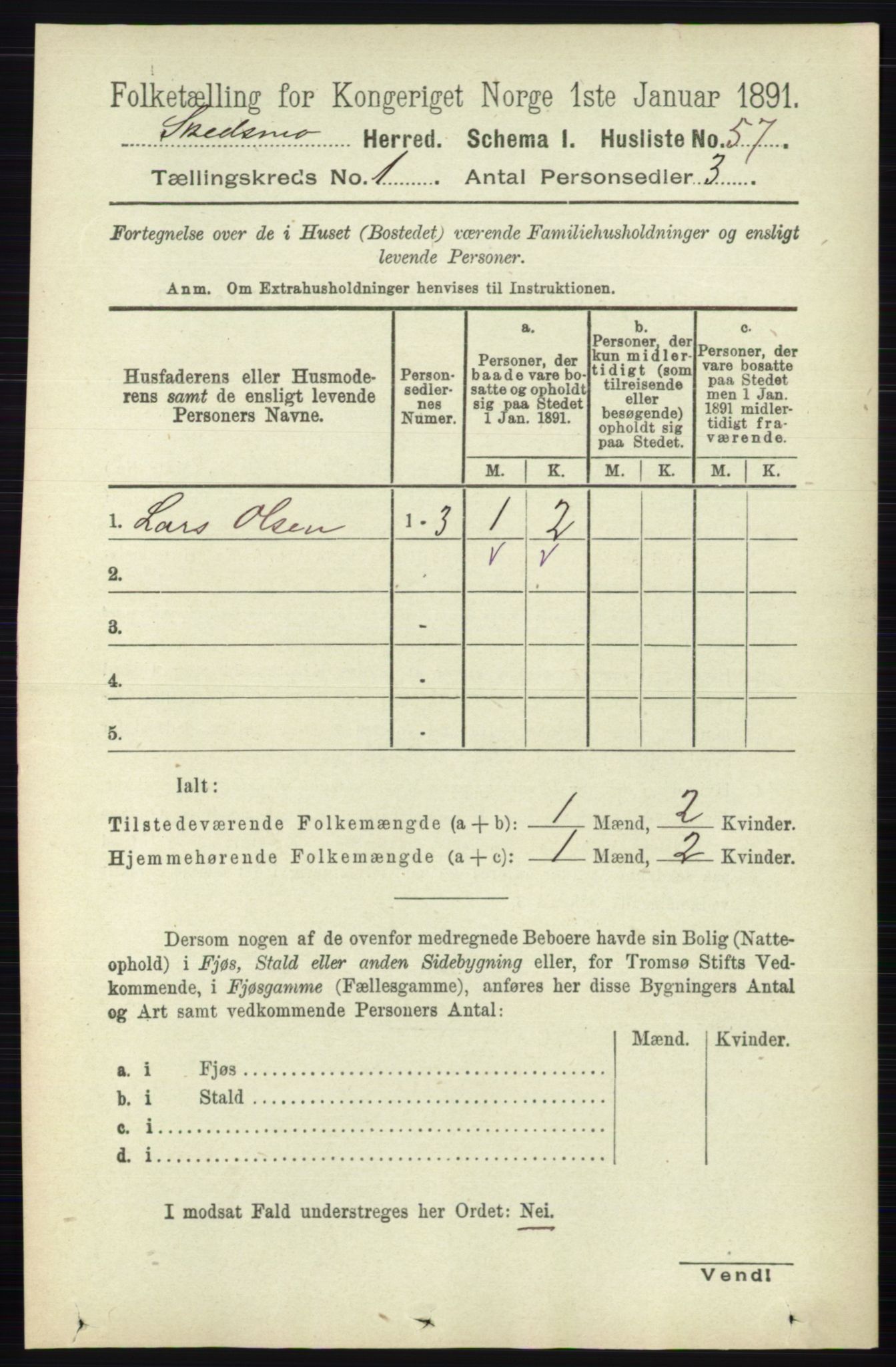 RA, Folketelling 1891 for 0231 Skedsmo herred, 1891, s. 86