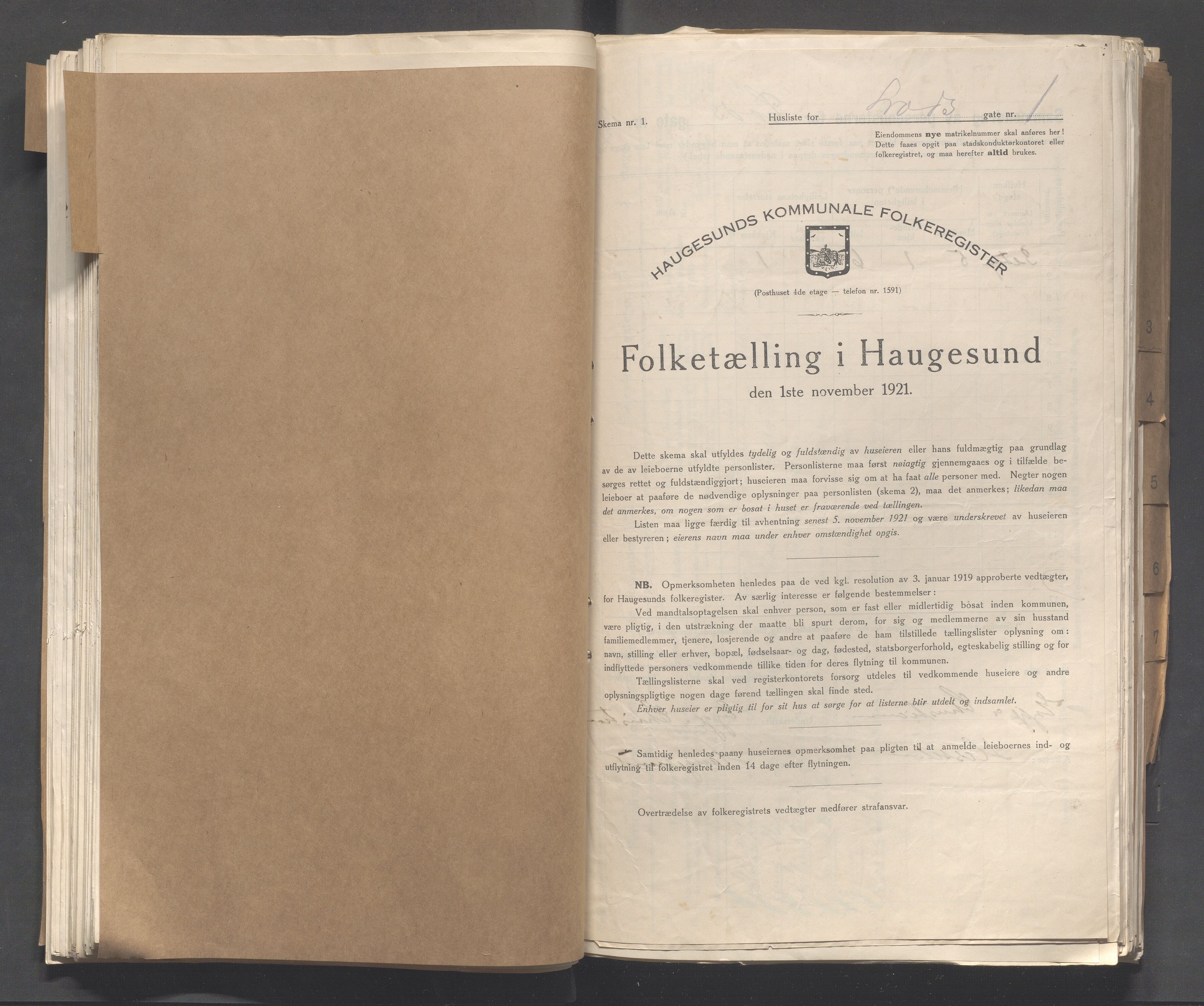 IKAR, Kommunal folketelling 1.11.1921 for Haugesund, 1921, s. 6369