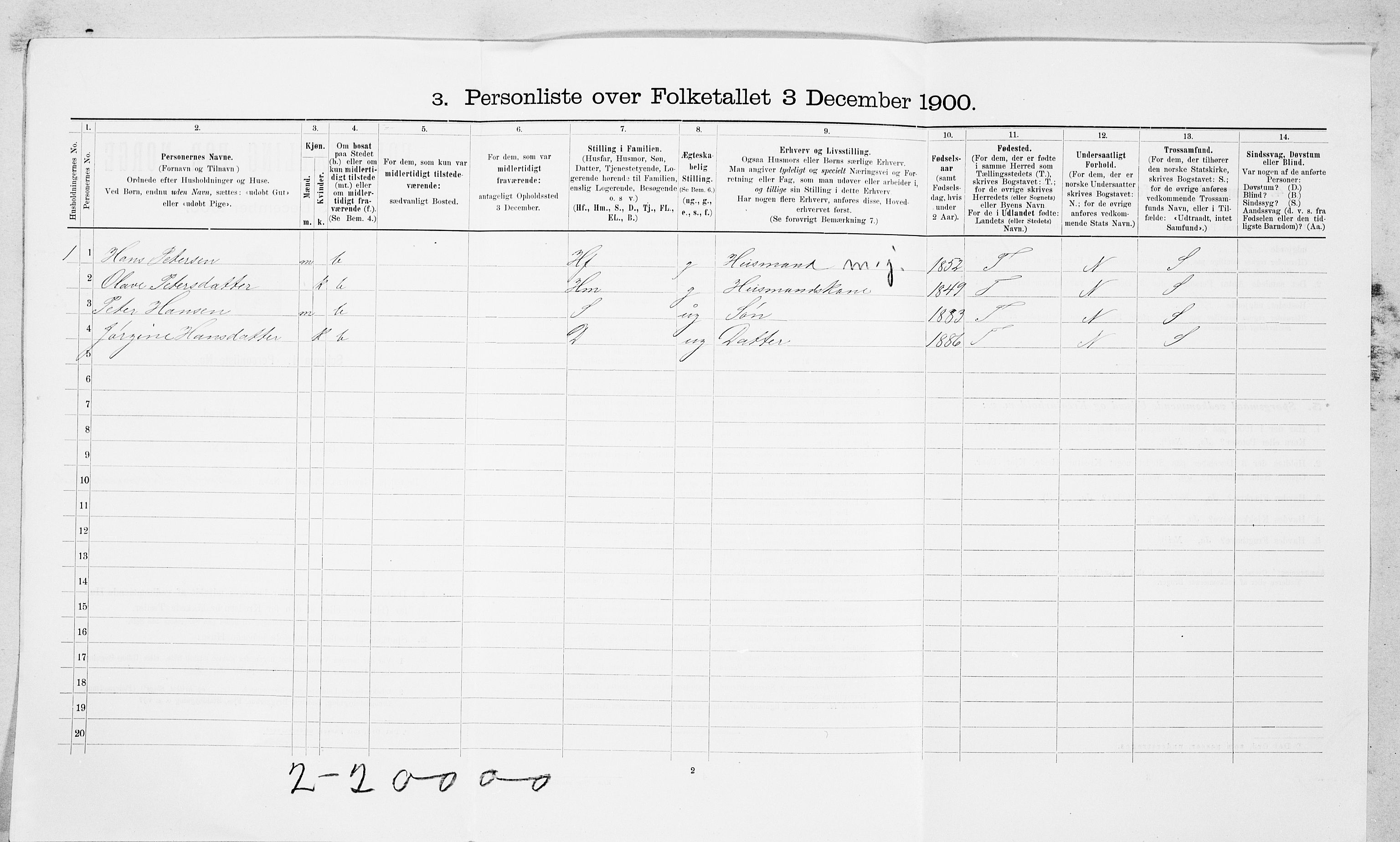 SAT, Folketelling 1900 for 1531 Borgund herred, 1900, s. 468