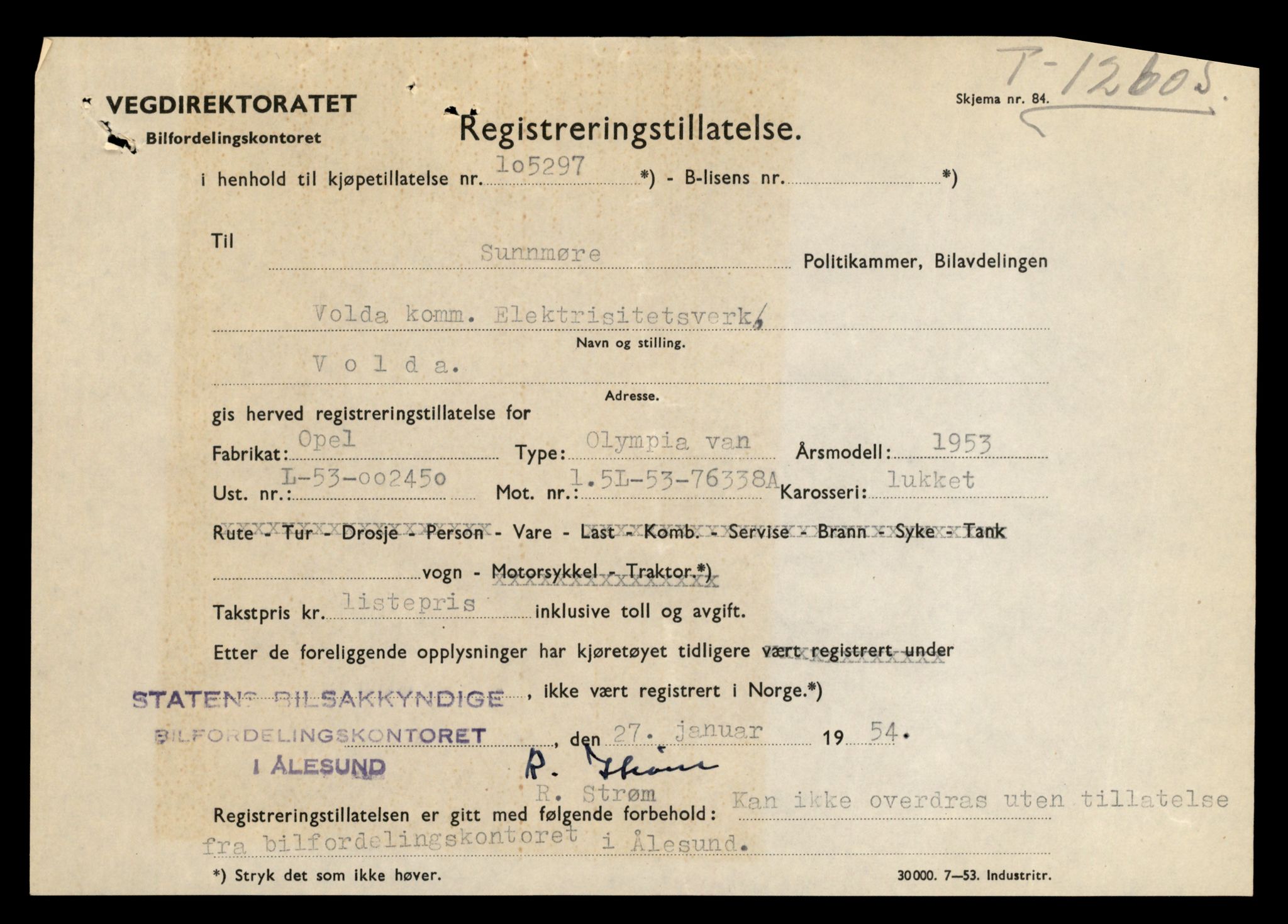 Møre og Romsdal vegkontor - Ålesund trafikkstasjon, AV/SAT-A-4099/F/Fe/L0046: Registreringskort for kjøretøy T 14445 - T 14579, 1927-1998