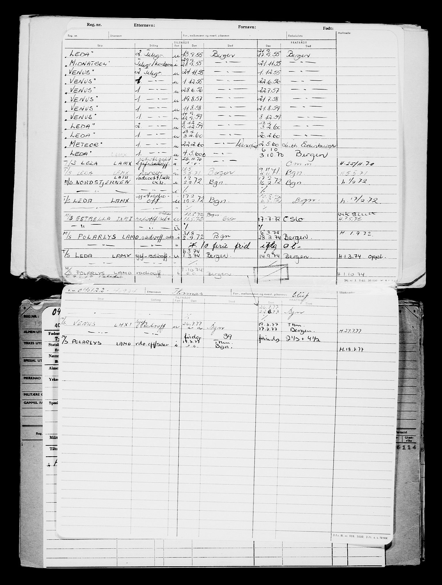 Direktoratet for sjømenn, AV/RA-S-3545/G/Gb/L0201: Hovedkort, 1921-1922, s. 509