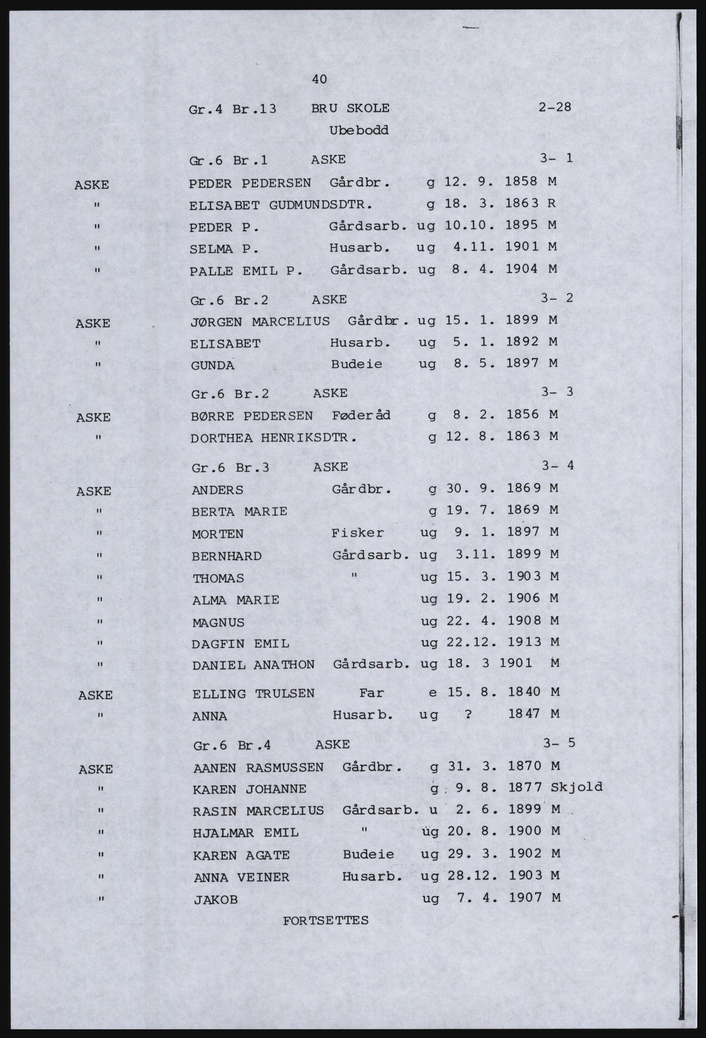 SAST, Avskrift av folketellingen 1920 for Ryfylkeøyene, 1920, s. 52