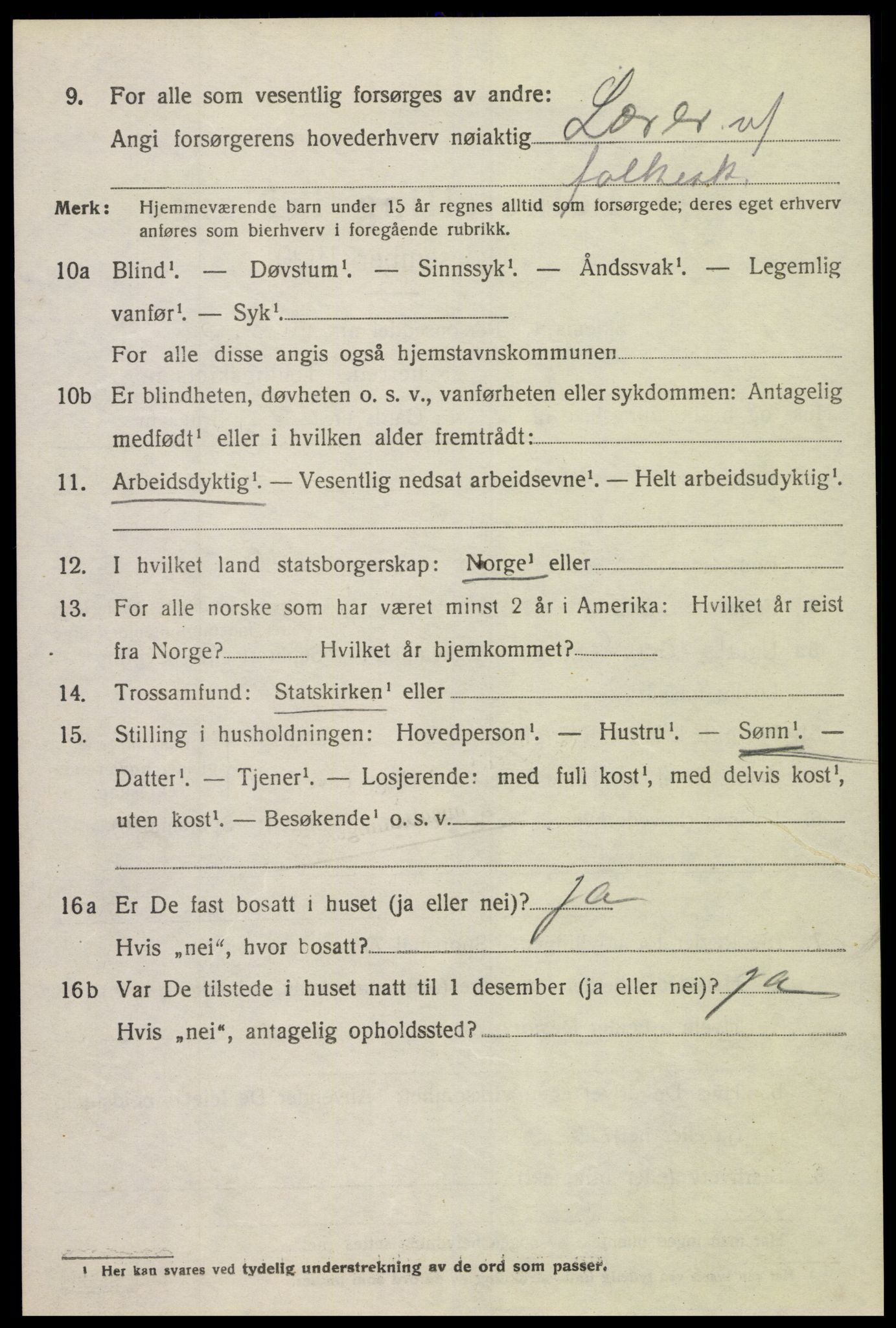 SAK, Folketelling 1920 for 1028 Vigmostad herred, 1920, s. 1208