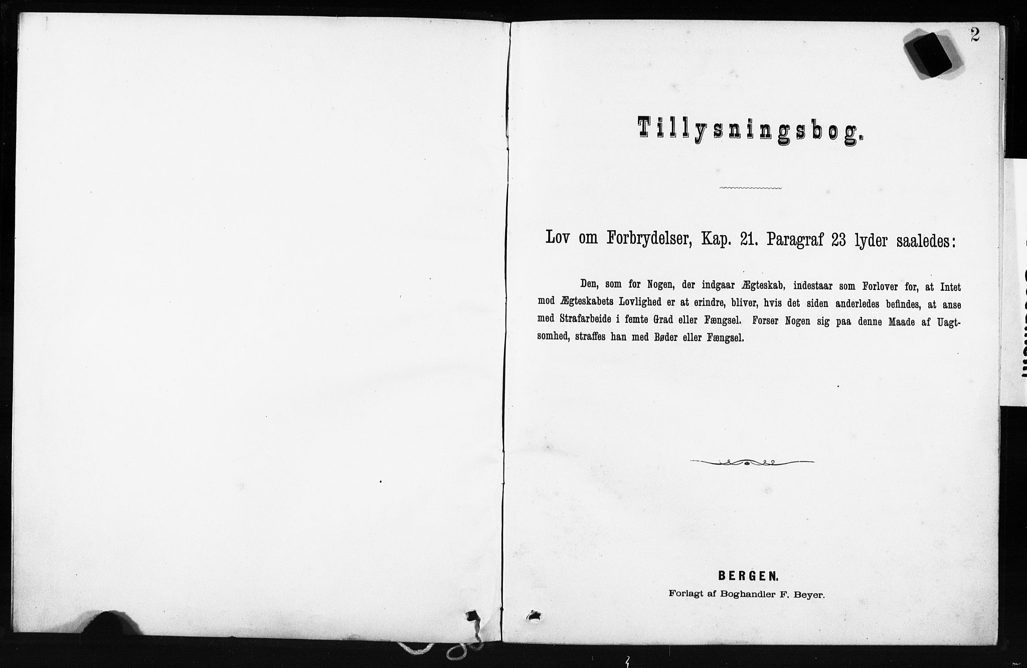 Hå sokneprestkontor, AV/SAST-A-101801/001/705BA/L0001: Lysningsprotokoll nr. 705BA1, 1886-1890, s. 2