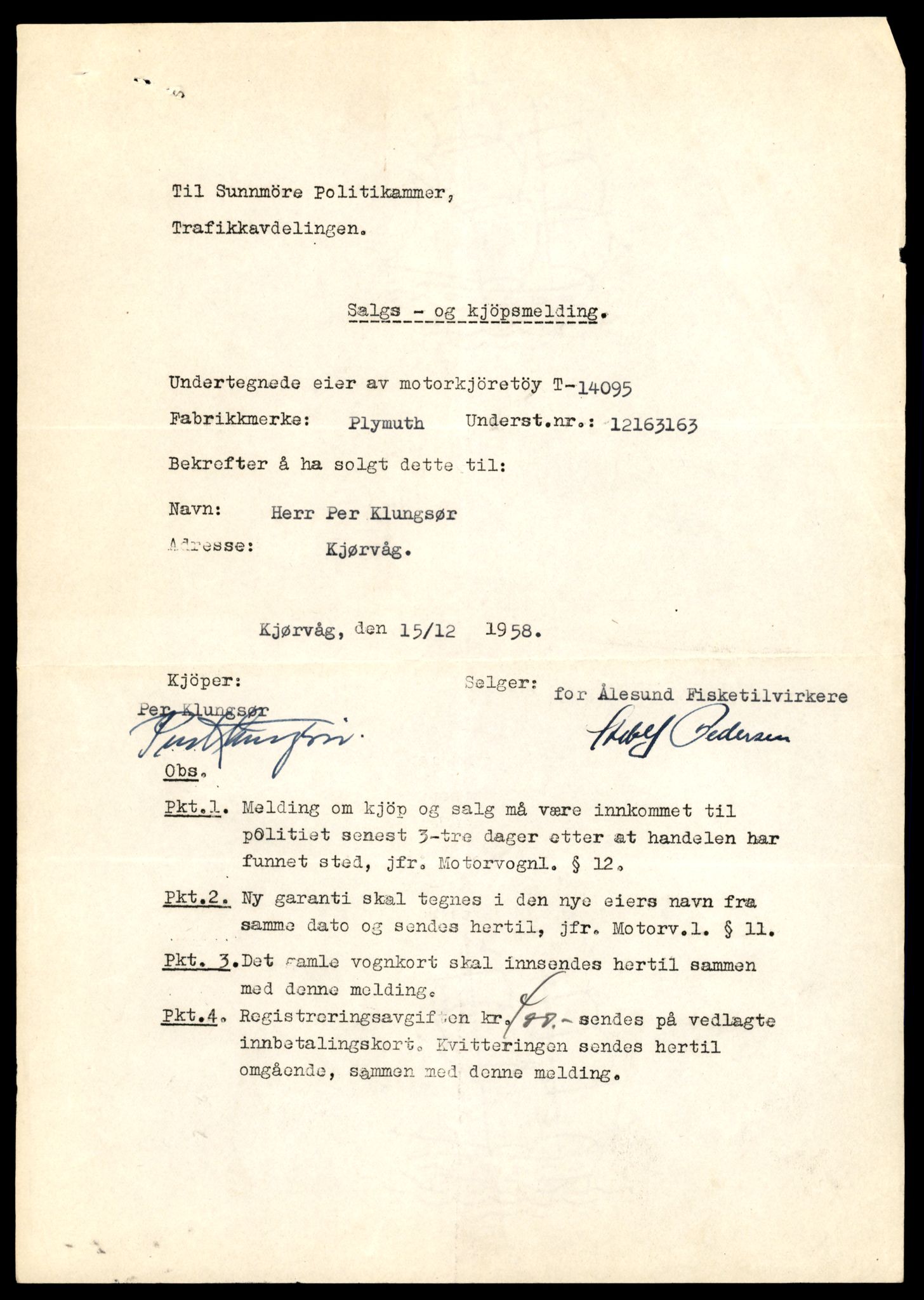 Møre og Romsdal vegkontor - Ålesund trafikkstasjon, AV/SAT-A-4099/F/Fe/L0043: Registreringskort for kjøretøy T 14080 - T 14204, 1927-1998, s. 401