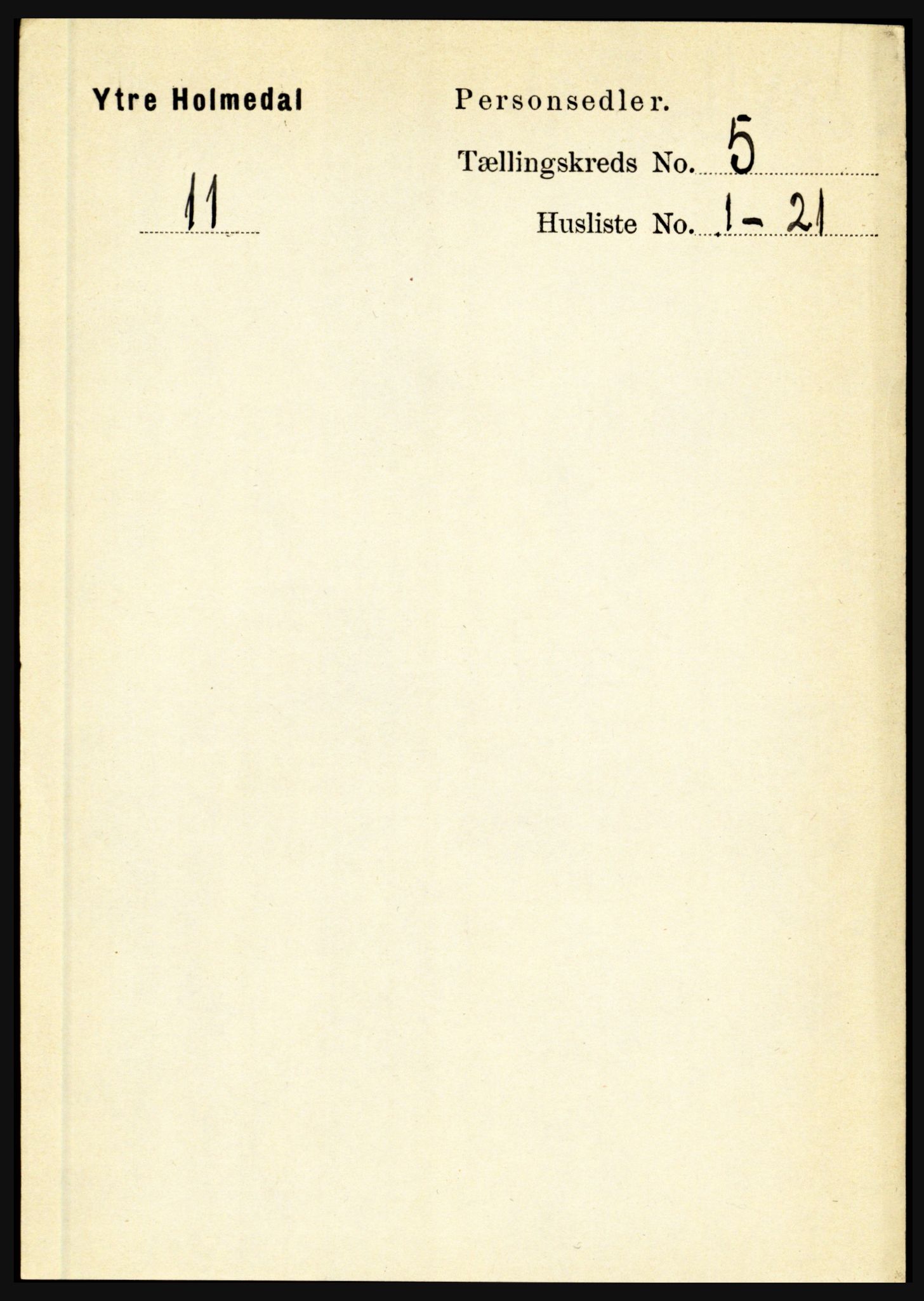 RA, Folketelling 1891 for 1429 Ytre Holmedal herred, 1891, s. 1141